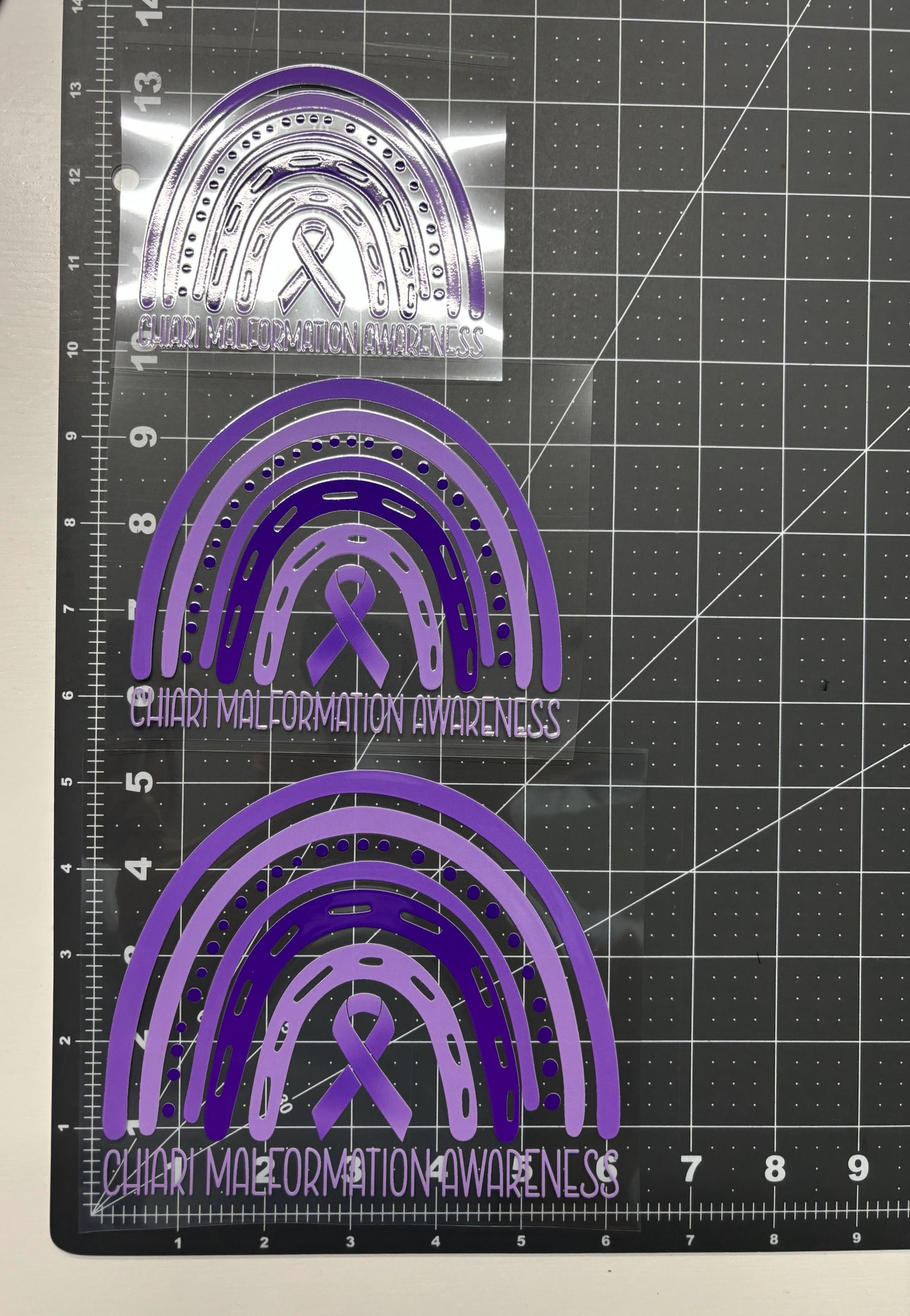 Chiari Malformation Awareness Rainbow Car Decal