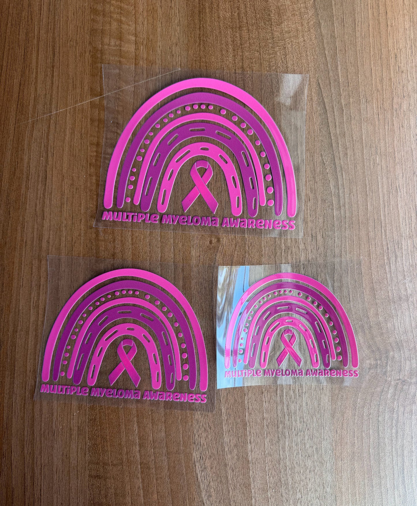 Multiple Myeloma Awareness Rainbow Car Decal