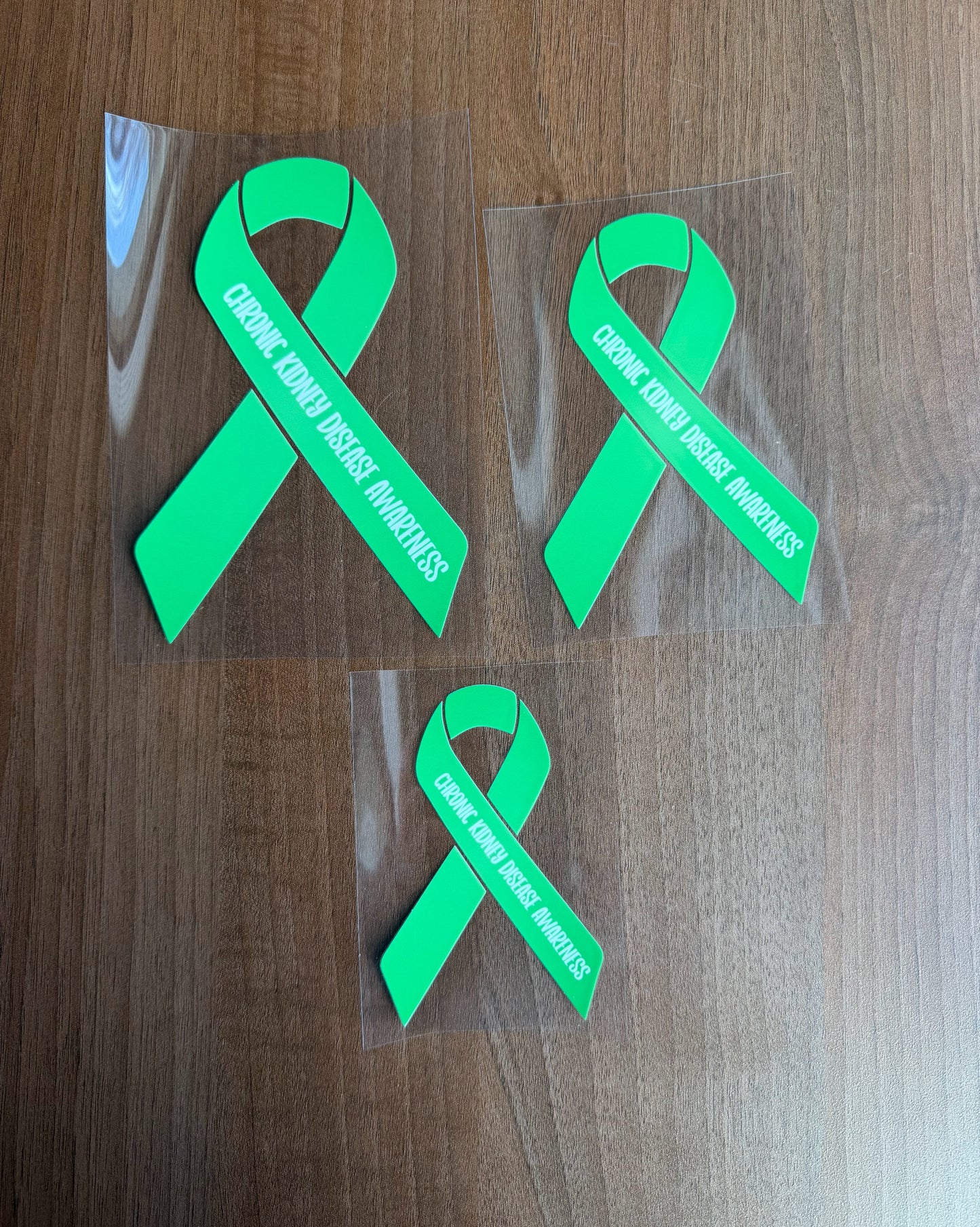 Chronic Kidney Disease Awareness Ribbon Car Decal