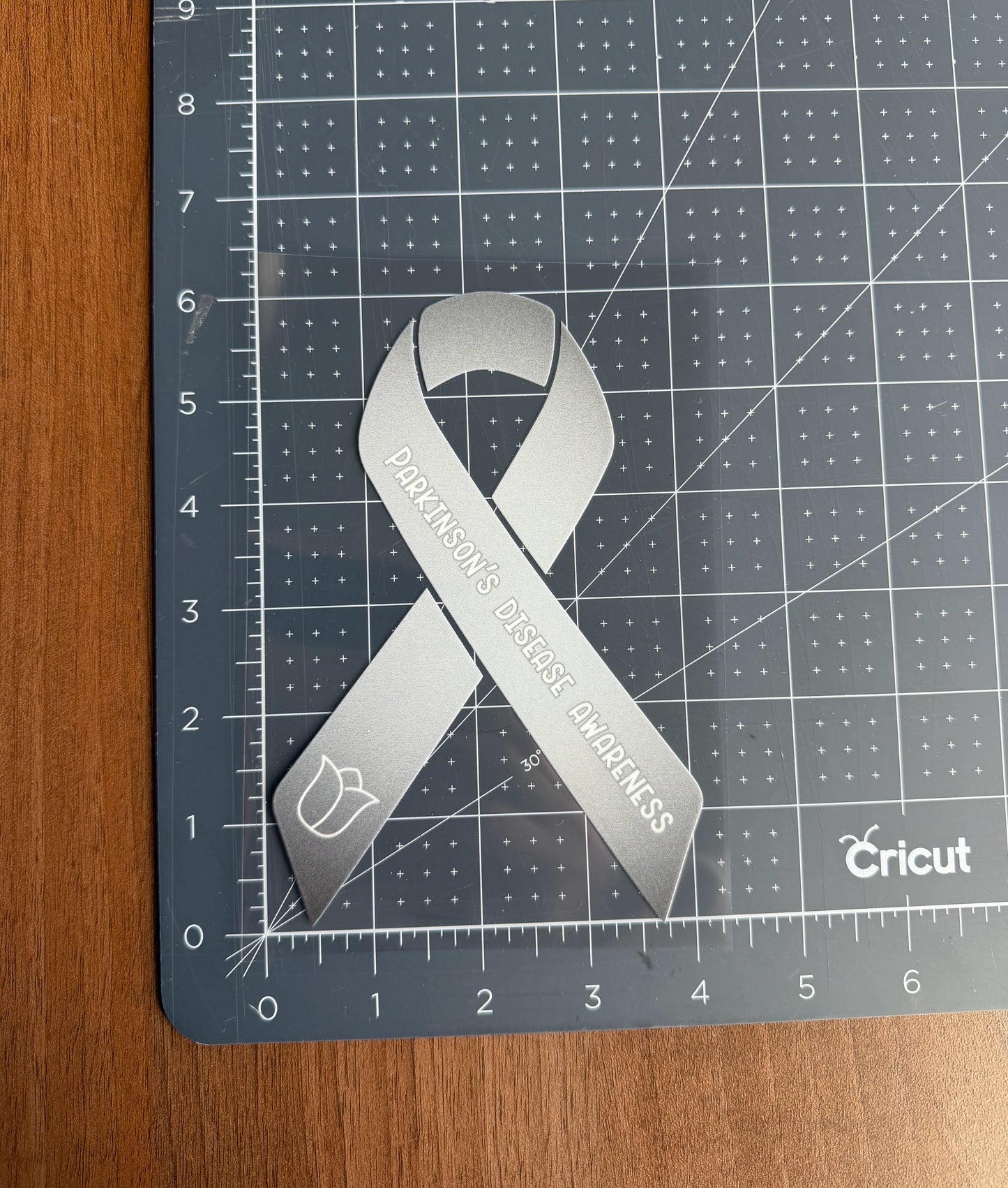 Parkinson's Disease Awareness Ribbon Car Decal