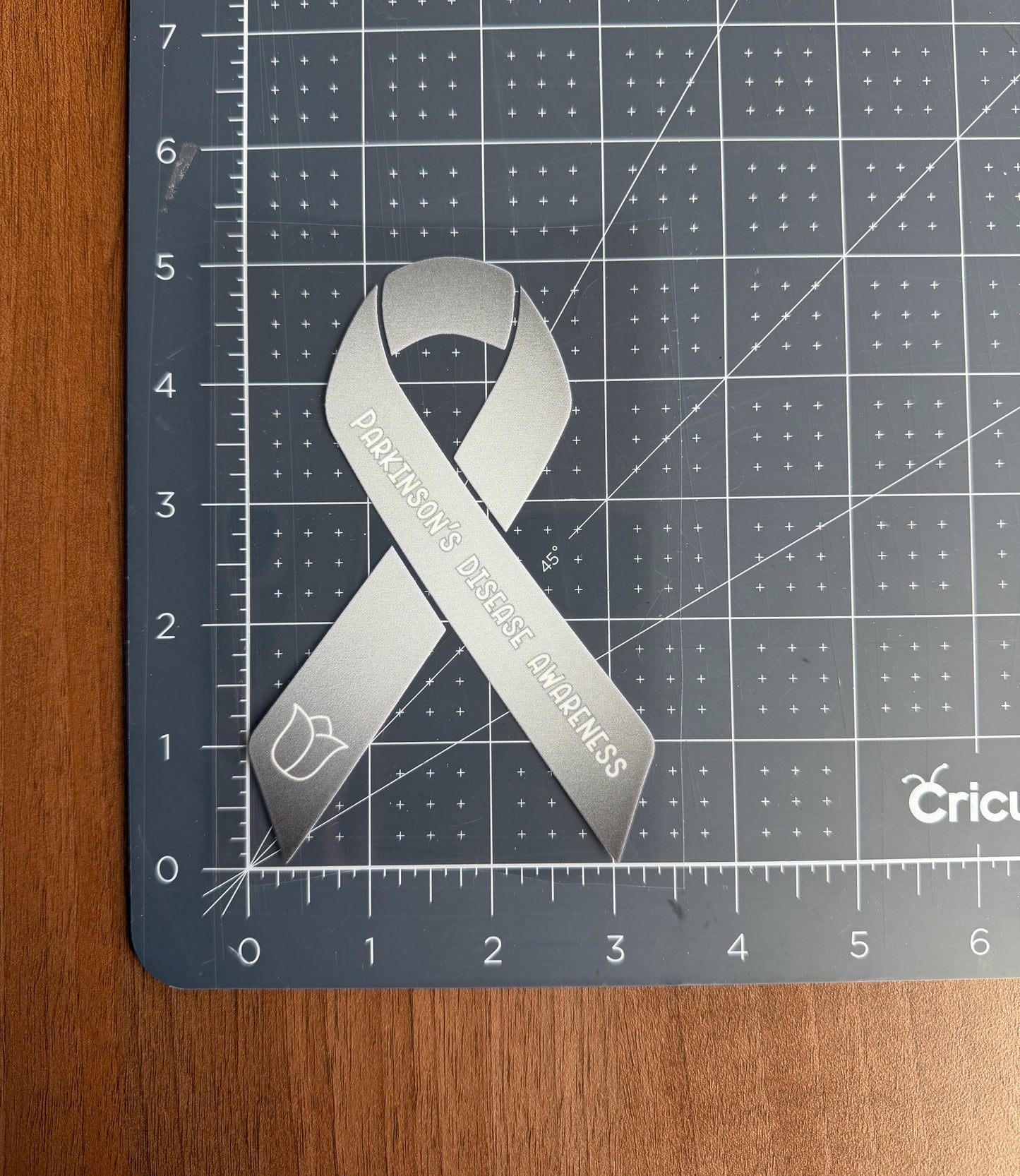 Parkinson's Disease Awareness Ribbon Car Decal