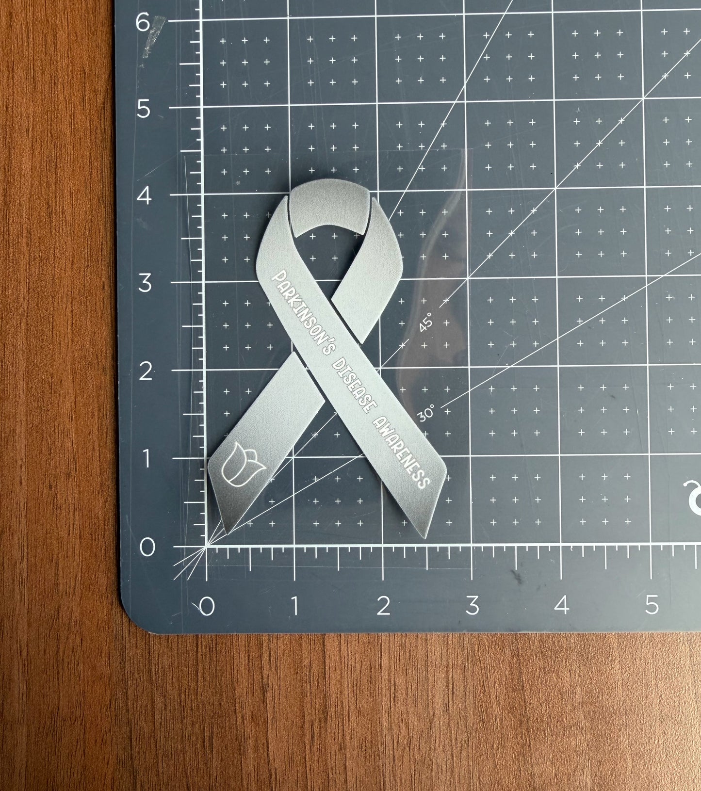 Parkinson's Disease Awareness Ribbon Car Decal