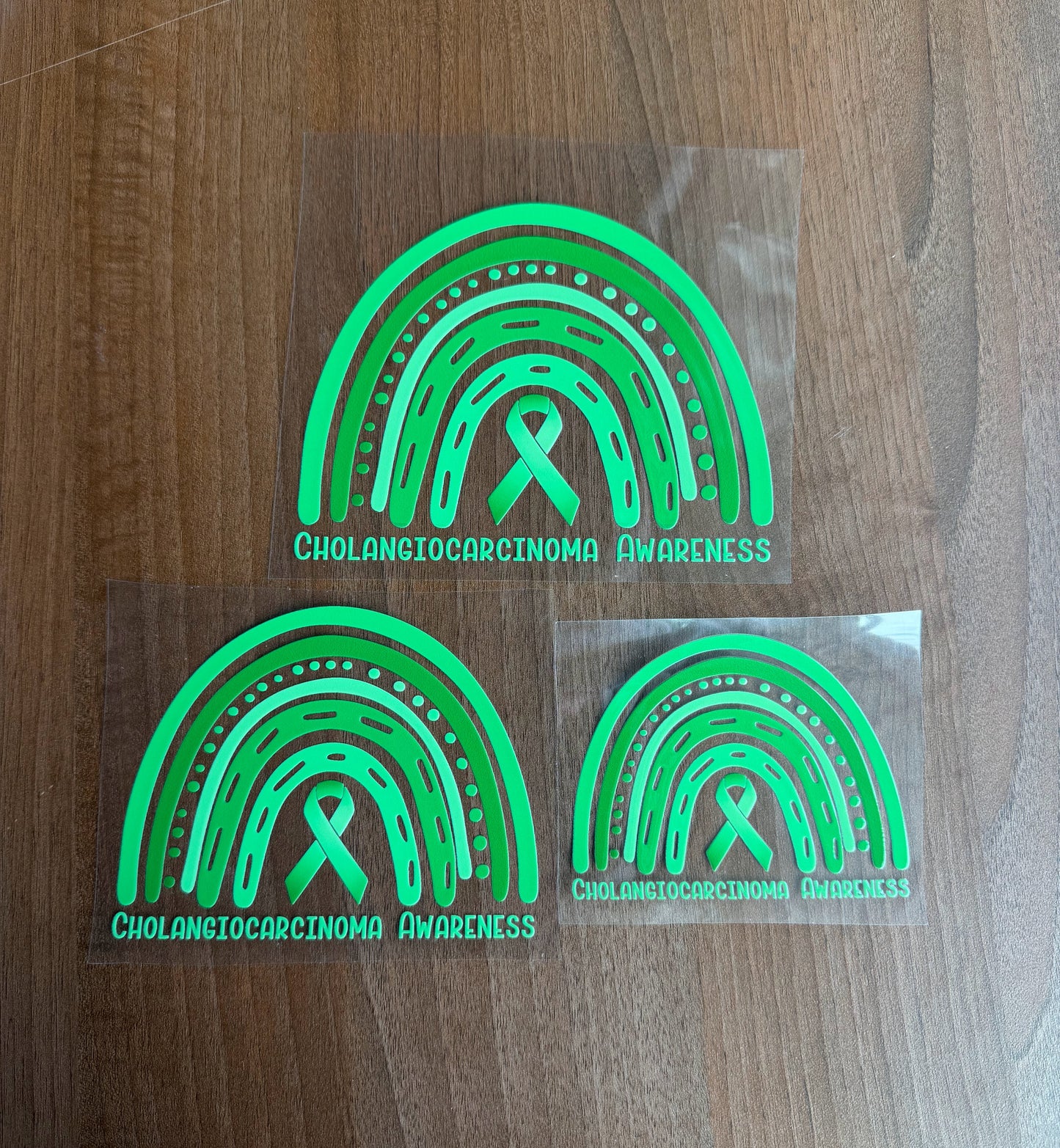 Cholangiocarcinoma Awareness Rainbow Car Decal
