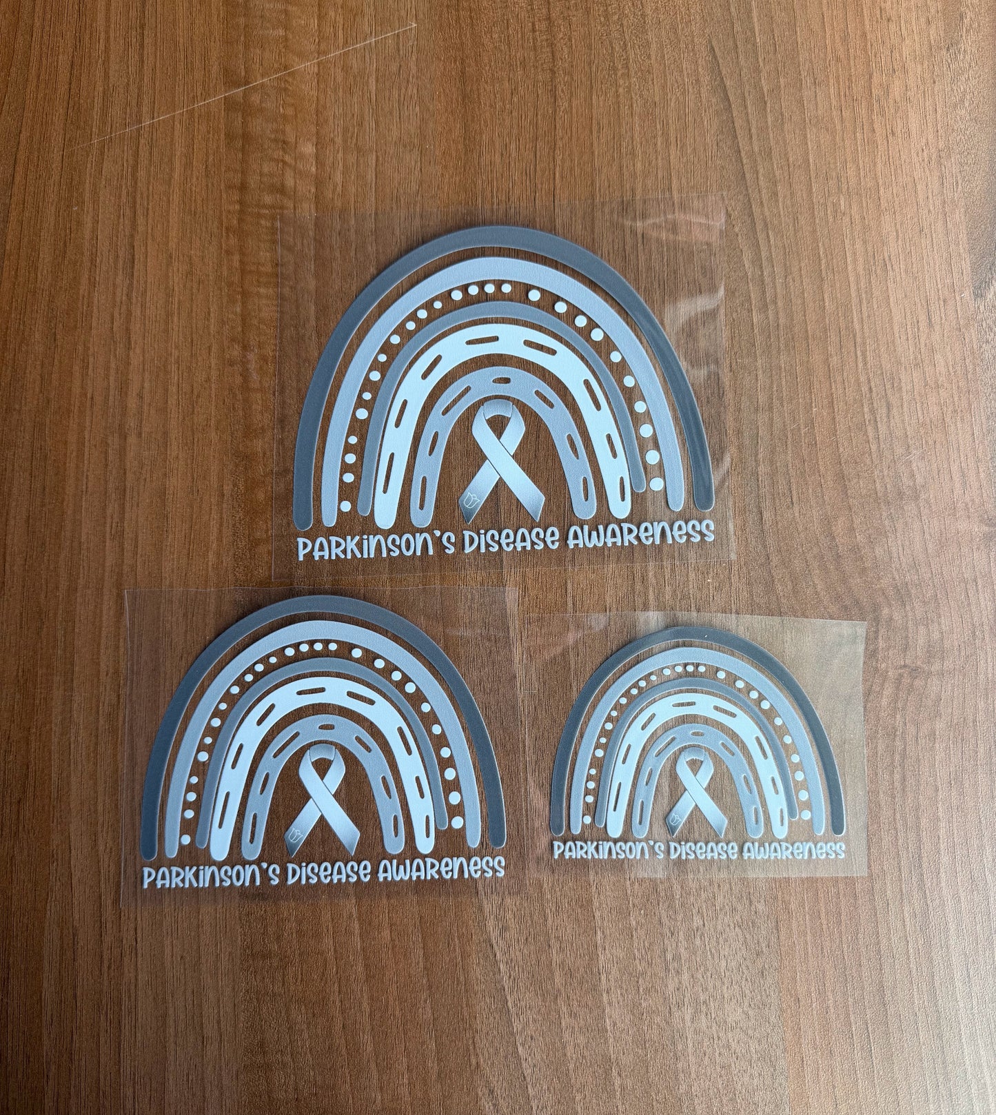 Parkinson's Disease Awareness Rainbow Car Decal