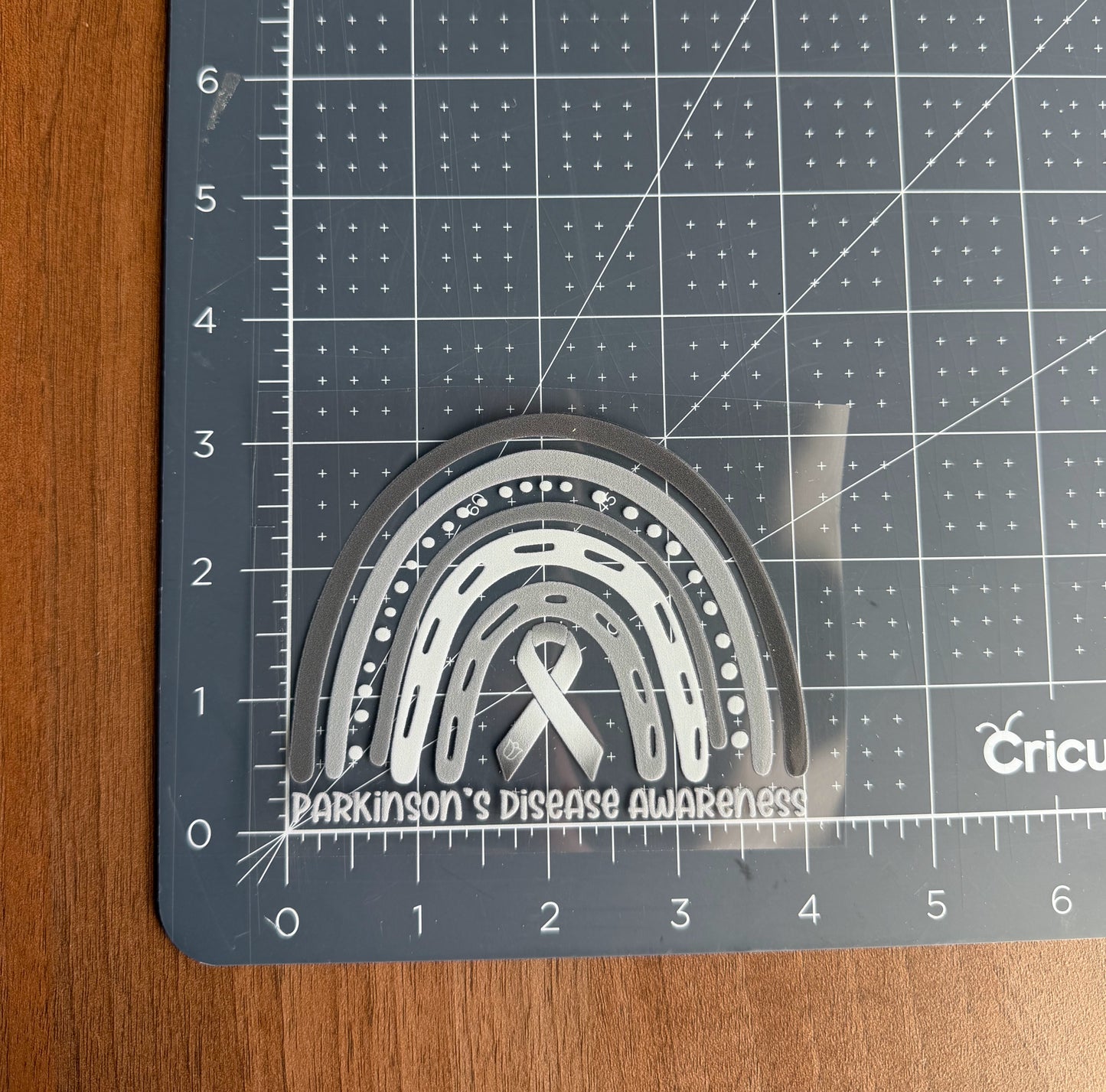 Parkinson's Disease Awareness Rainbow Car Decal