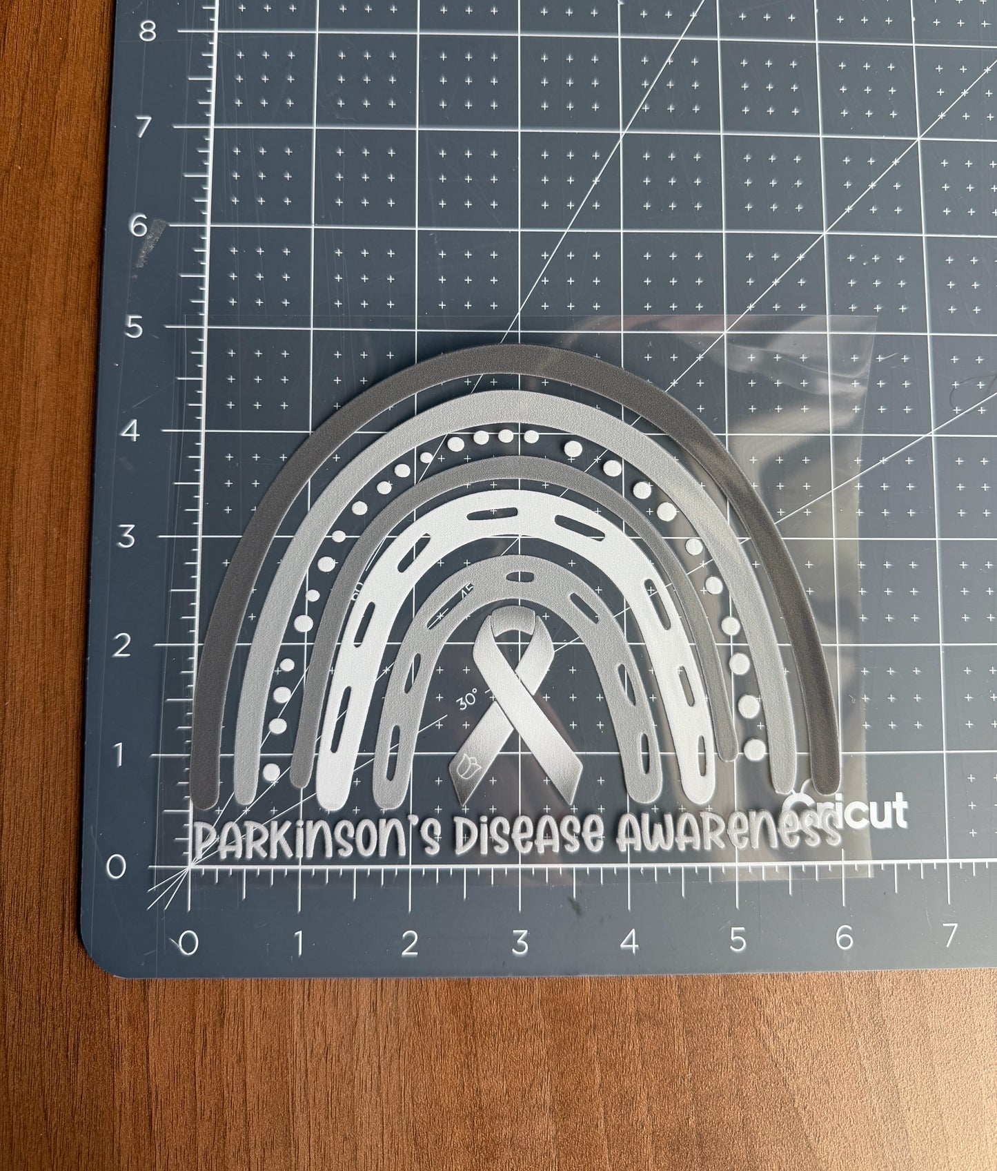 Parkinson's Disease Awareness Rainbow Car Decal