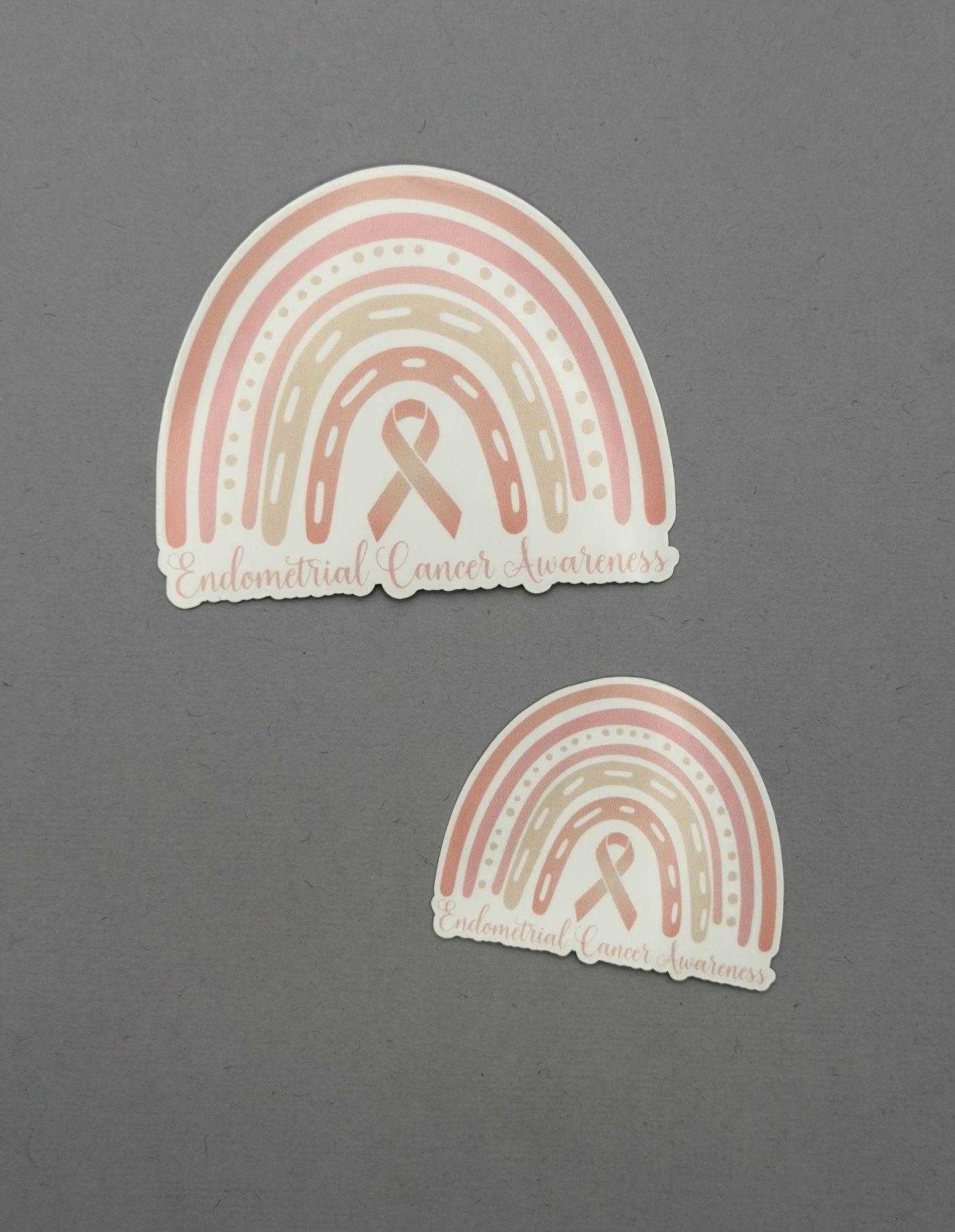 Endometrial Cancer Awareness Rainbow Sticker or Magnet