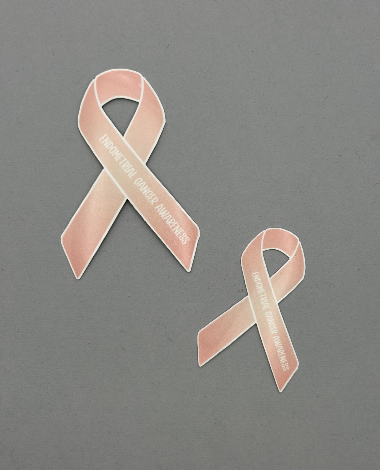 Endometrial Cancer Awareness Ribbon Sticker or Magnet