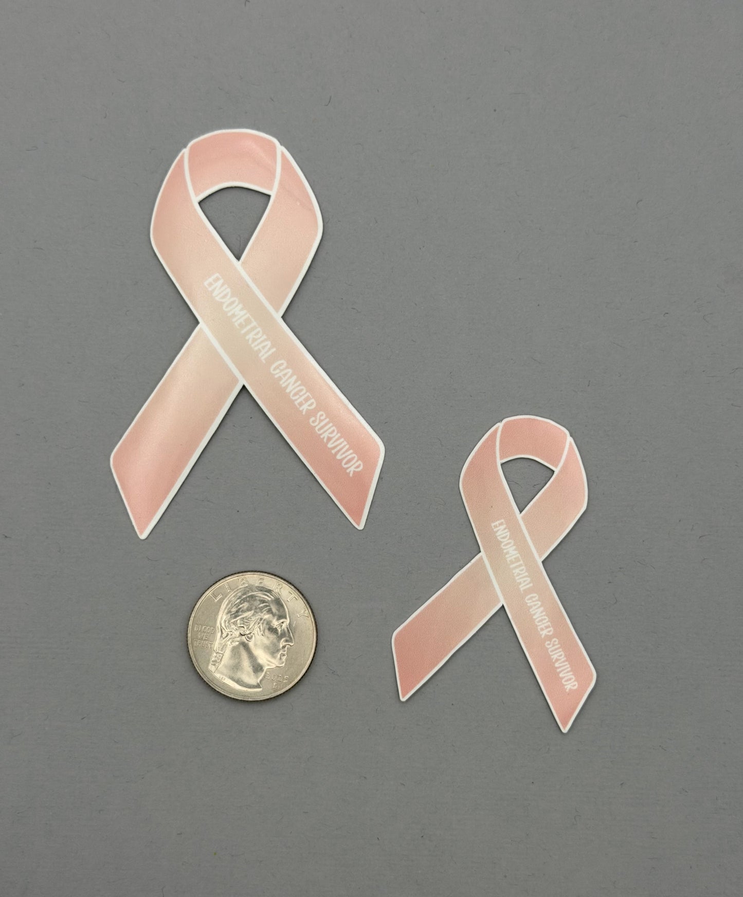 Endometrial Cancer Warrior Ribbon Sticker or Magnet