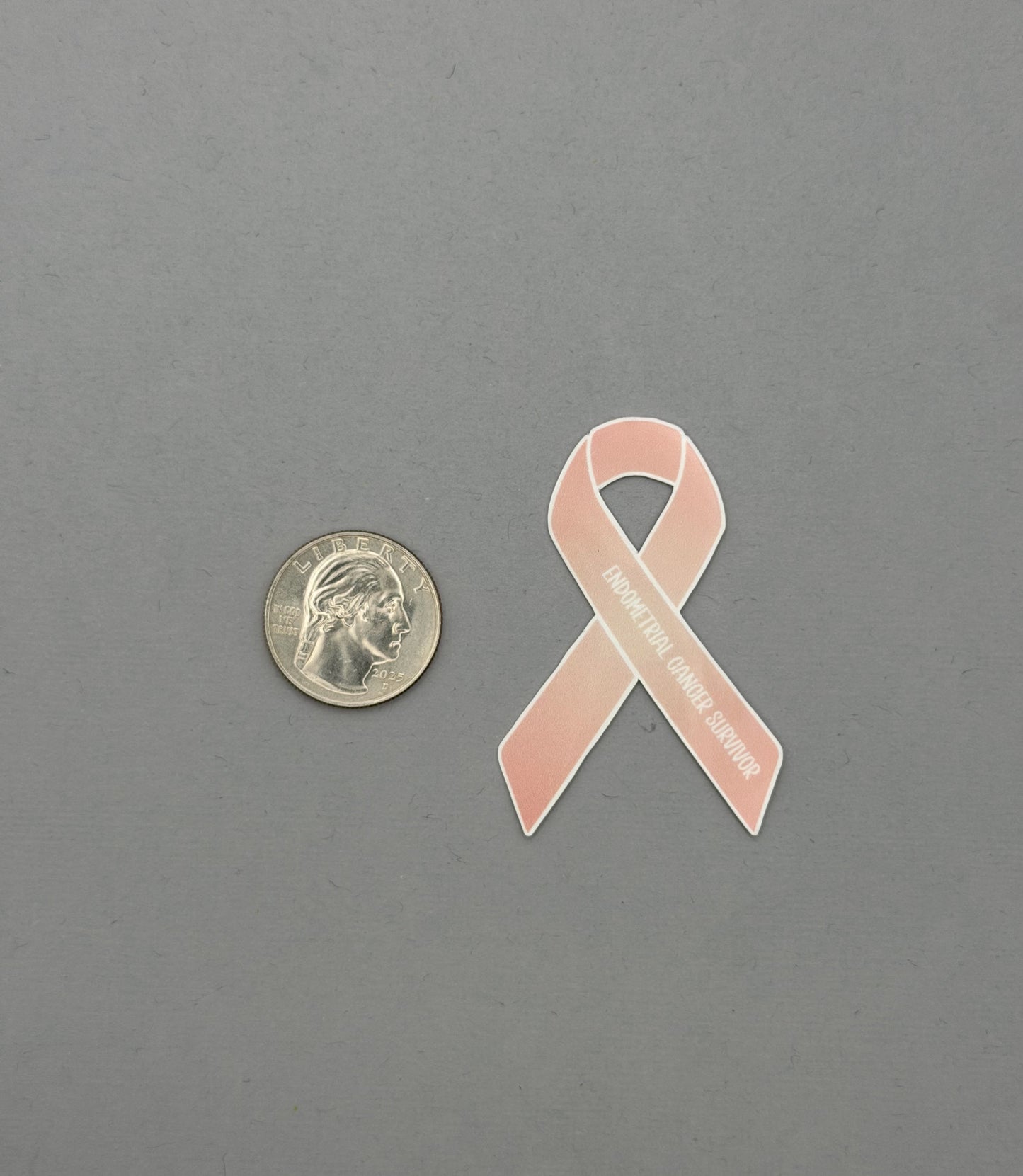 Endometrial Cancer Warrior Ribbon Sticker or Magnet