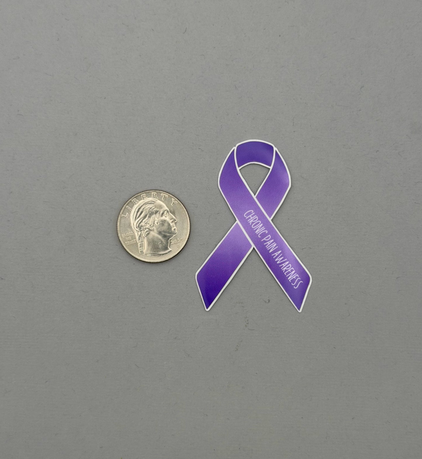 Chronic Pain Awareness Ribbon Sticker or Magnet