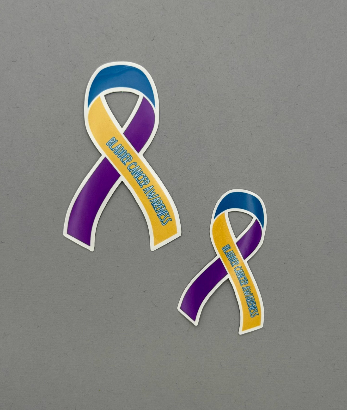 Bladder Cancer Awareness Ribbon Sticker or Magnet