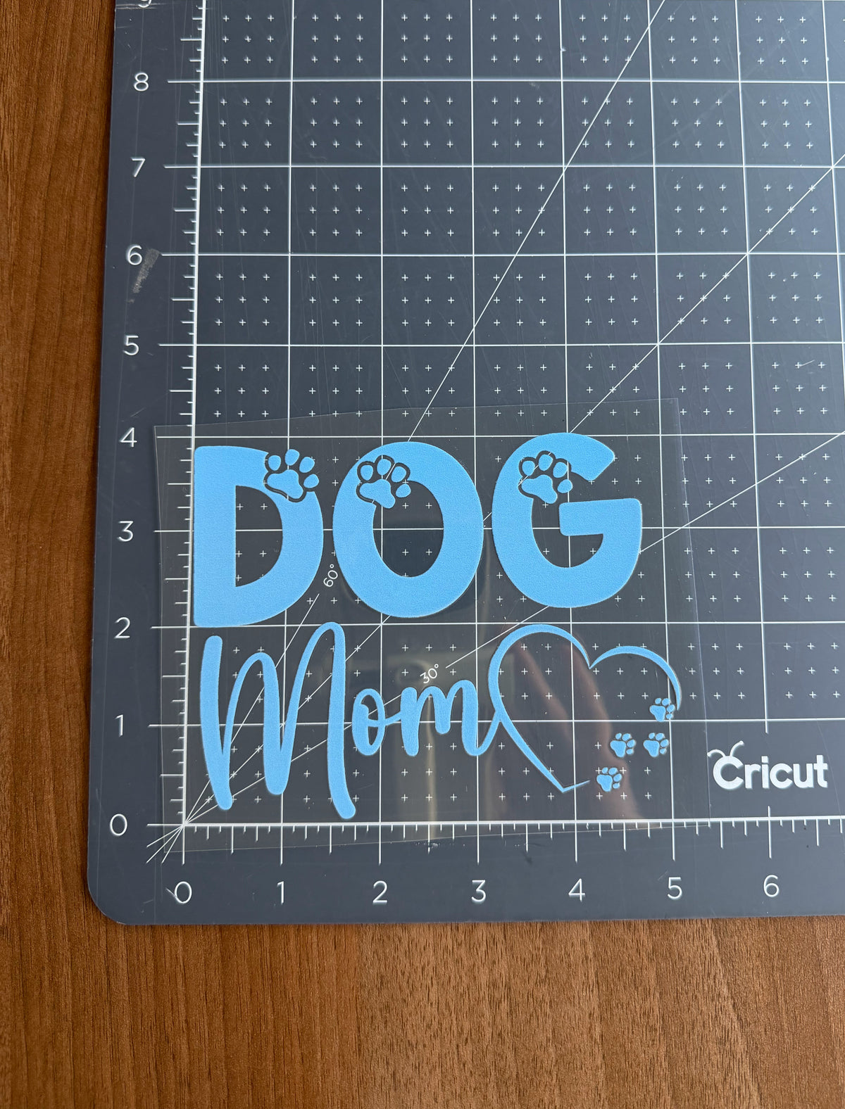 Dog Mom Car Decal - Blue