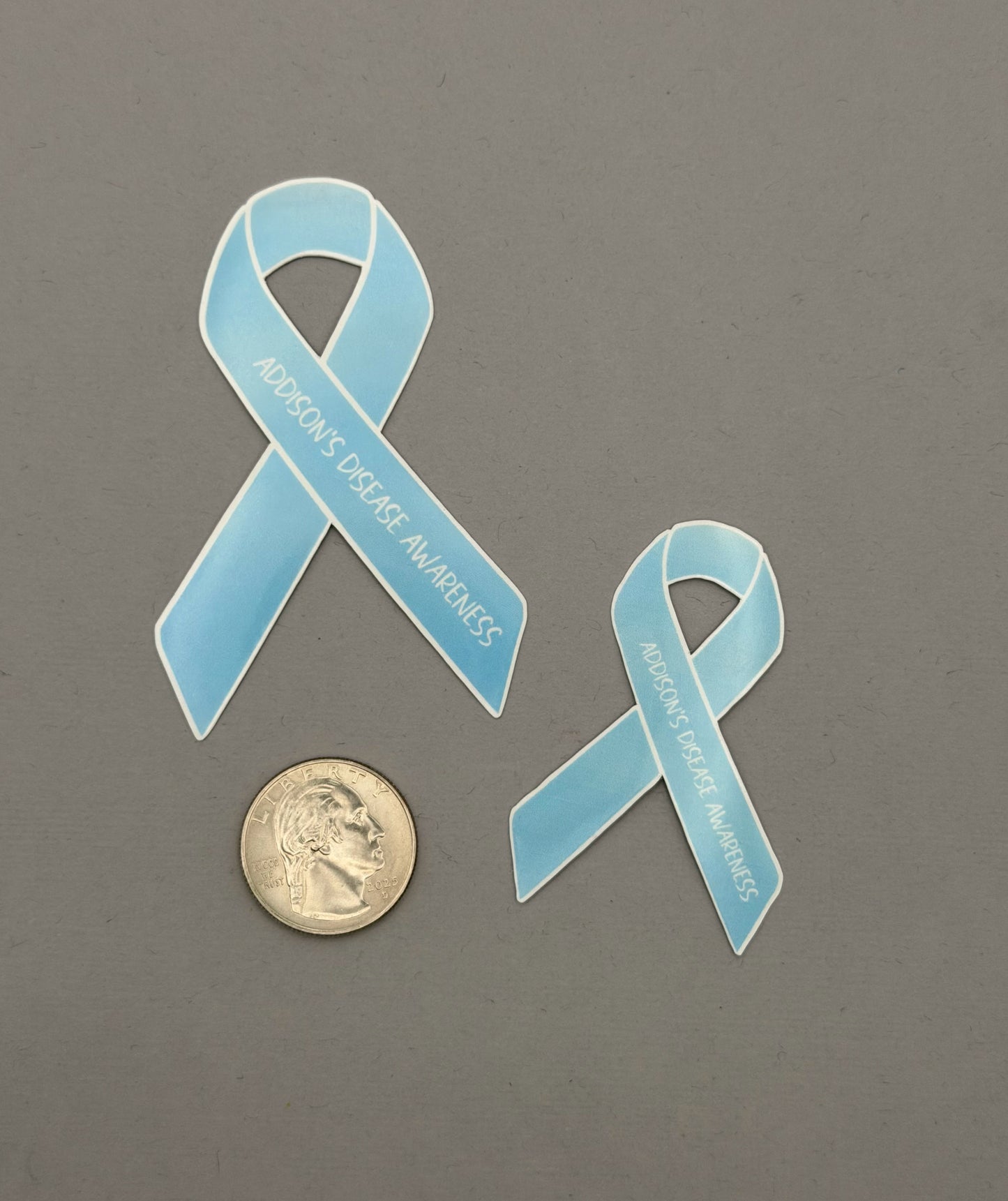 Addison's Disease Awareness Ribbon Sticker or Magnet