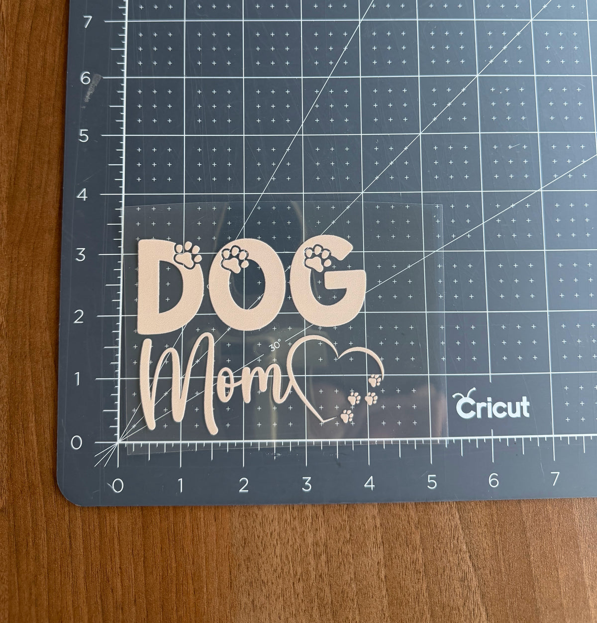 Dog Mom Car Decal - Tan