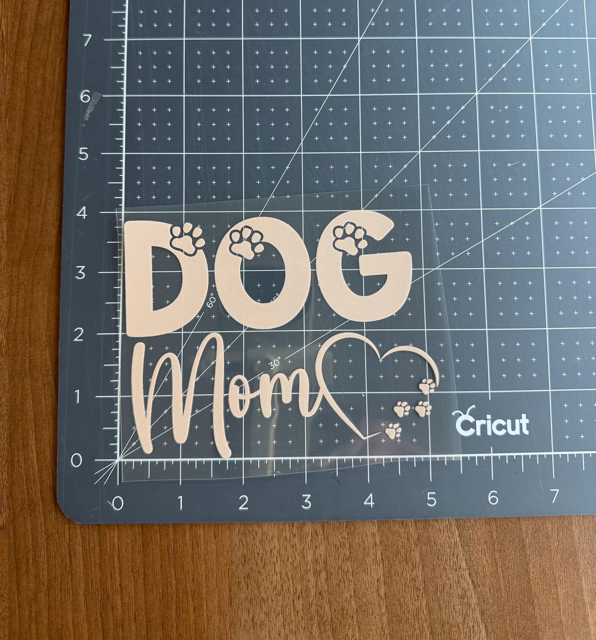 Dog Mom Car Decal - Tan