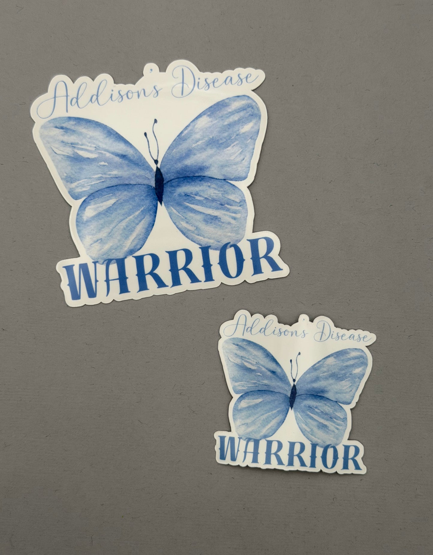 Addison's Disease Warrior Butterfly Sticker or Magnet
