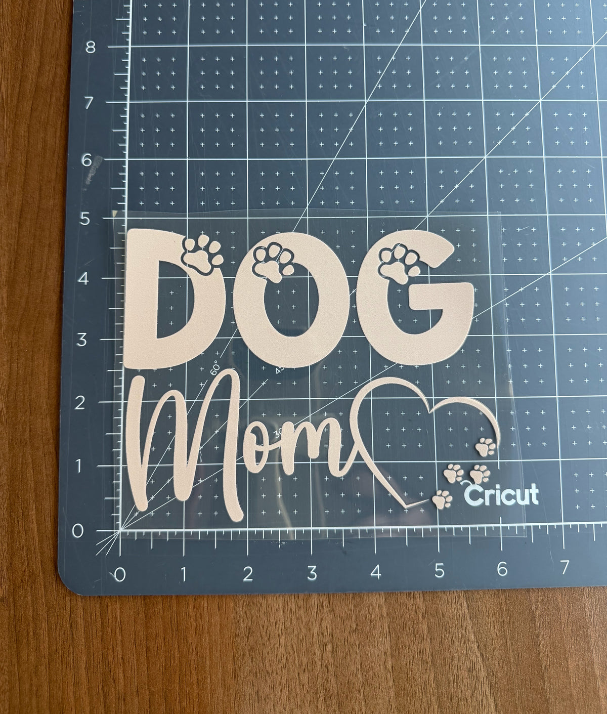 Dog Mom Car Decal - Tan