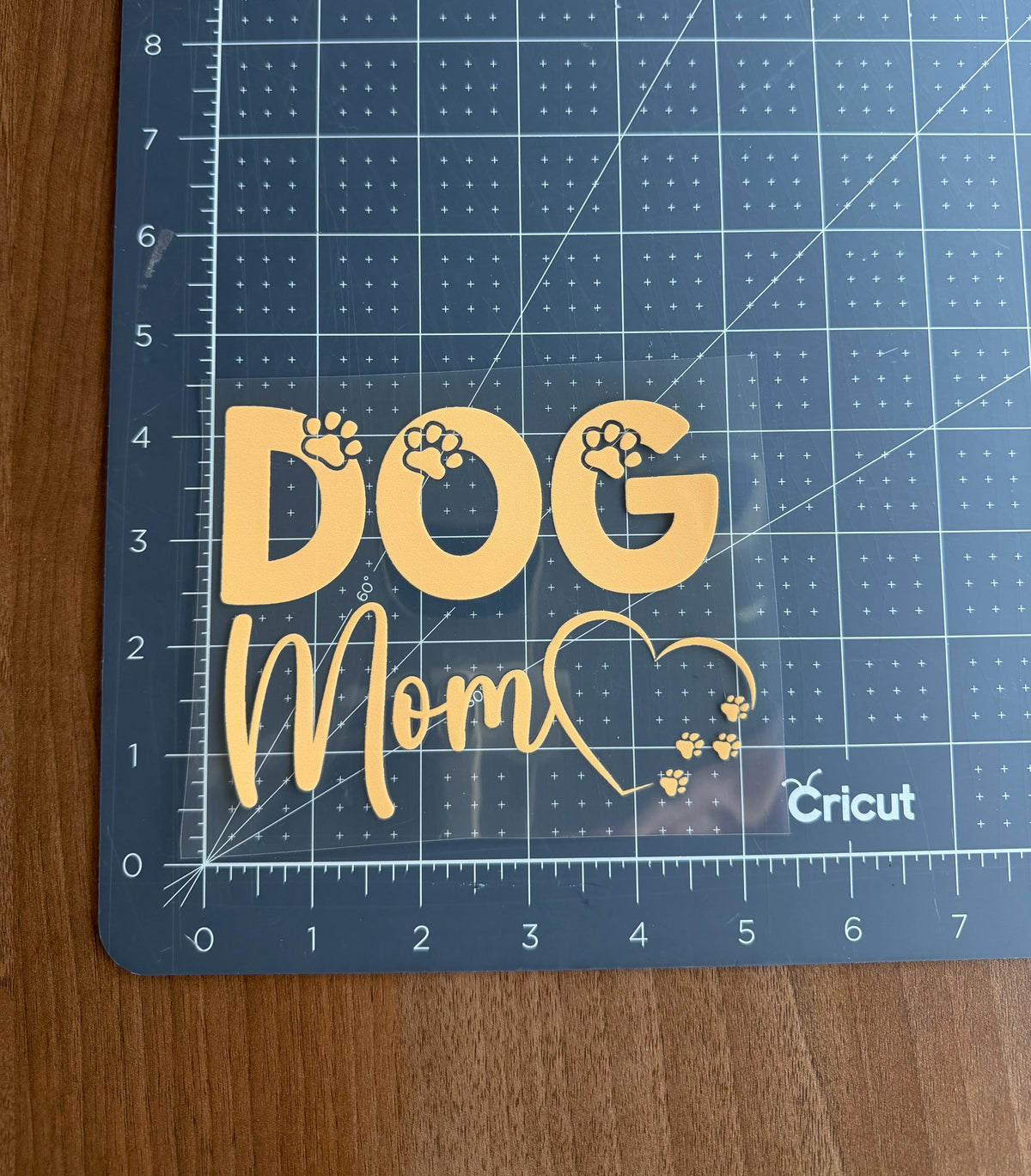 Dog Mom Car Decal - Orange