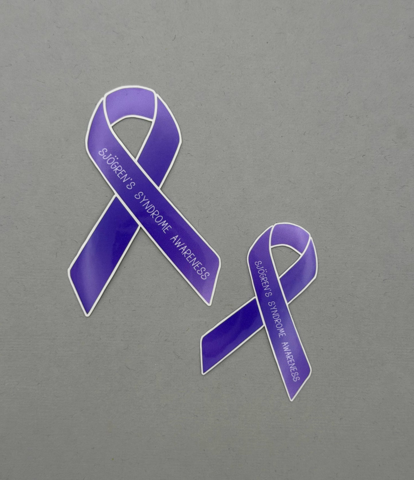 Sjogren's Syndrome Awareness Ribbon Sticker or Magnet
