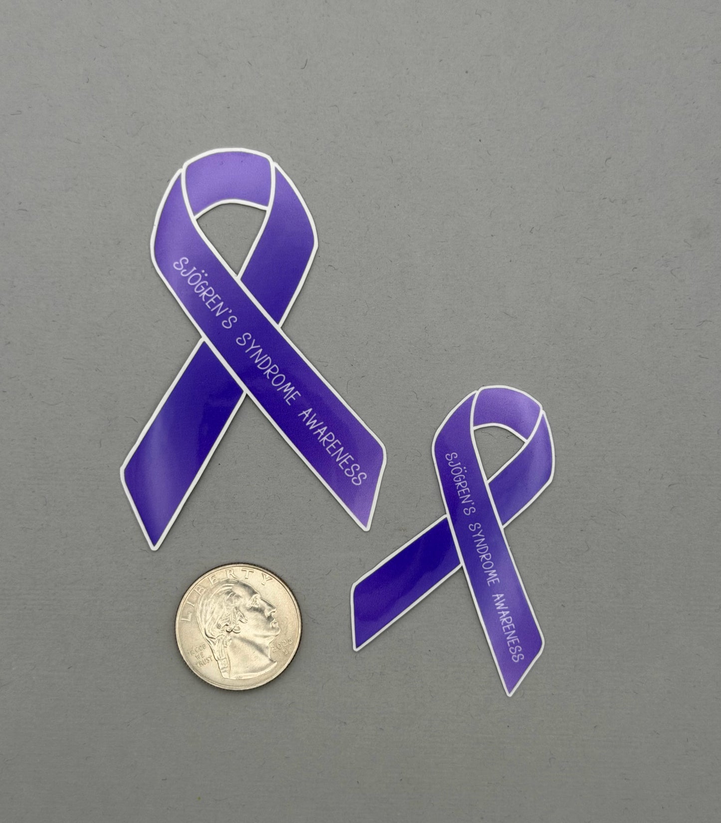 Sjogren's Syndrome Awareness Ribbon Sticker or Magnet