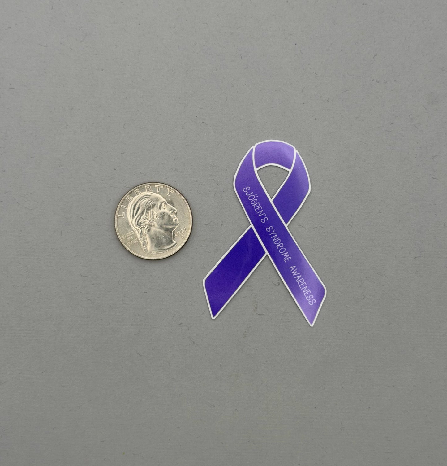 Sjogren's Syndrome Awareness Ribbon Sticker or Magnet