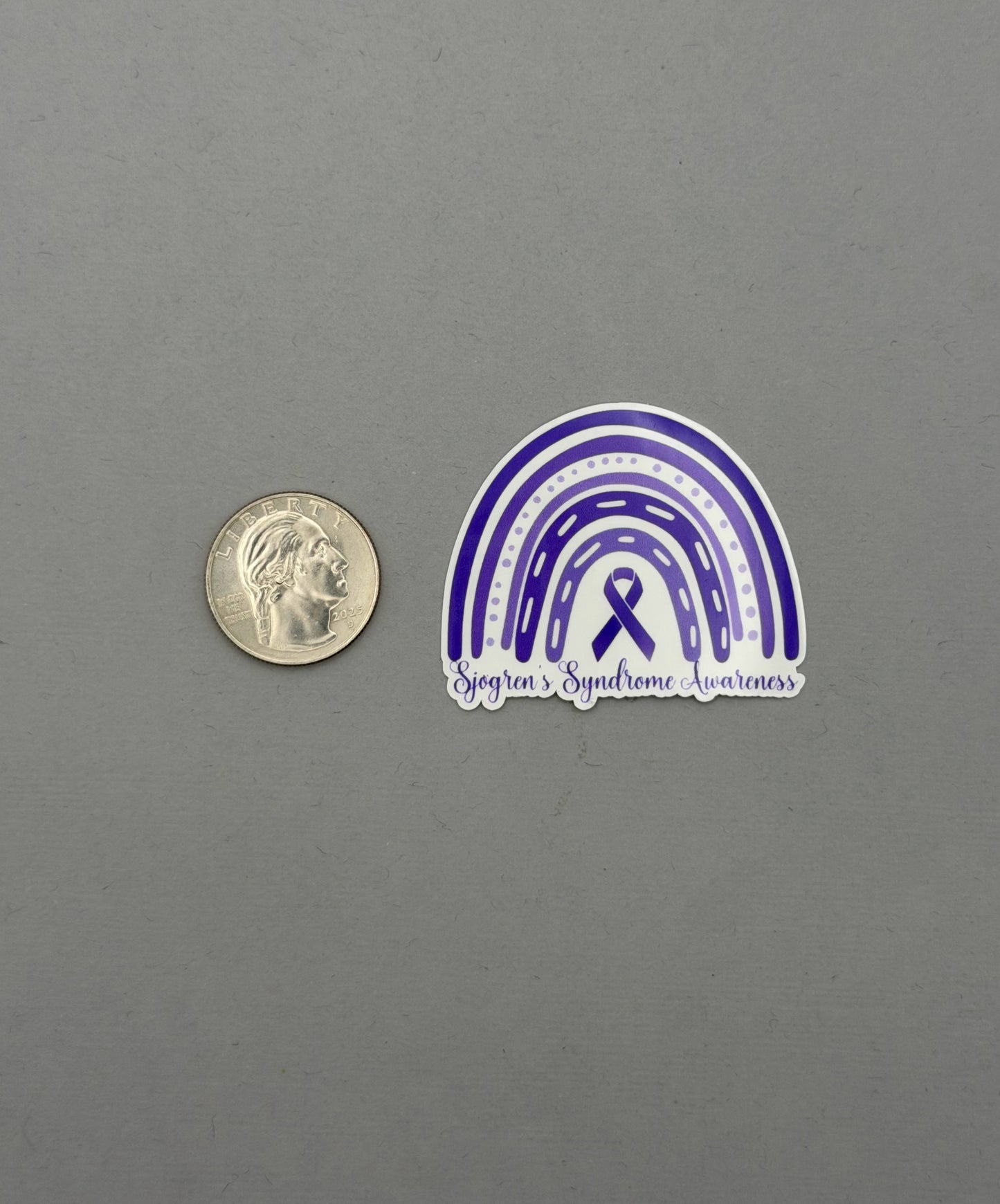 Sjogren's Syndrome Awareness Rainbow Sticker or Magnet