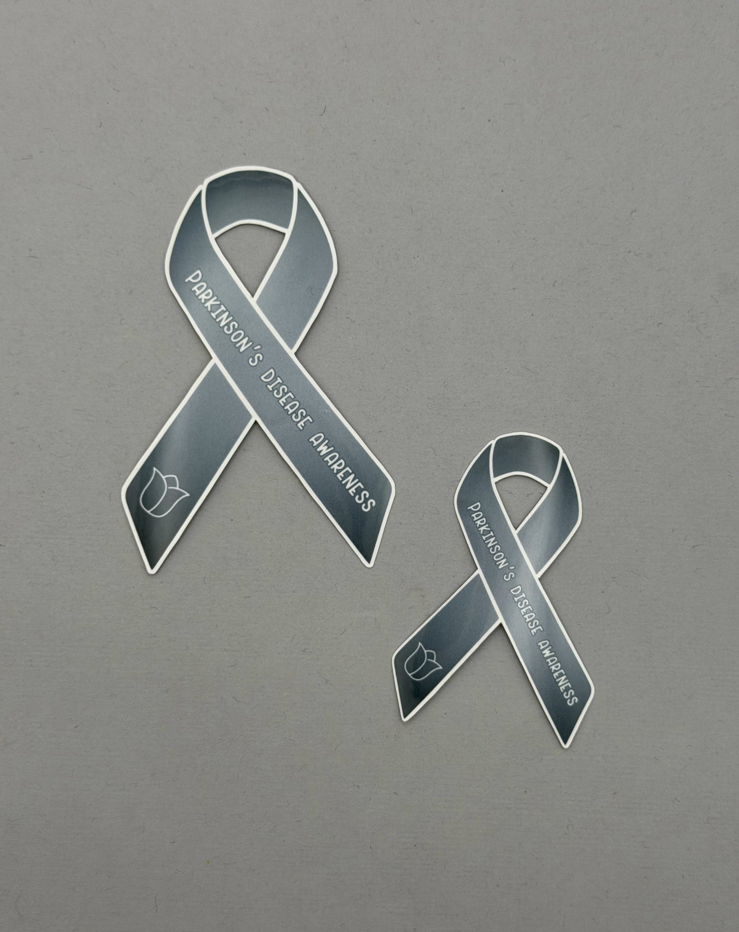 Parkinson's Disease Awareness Ribbon Sticker or Magnet