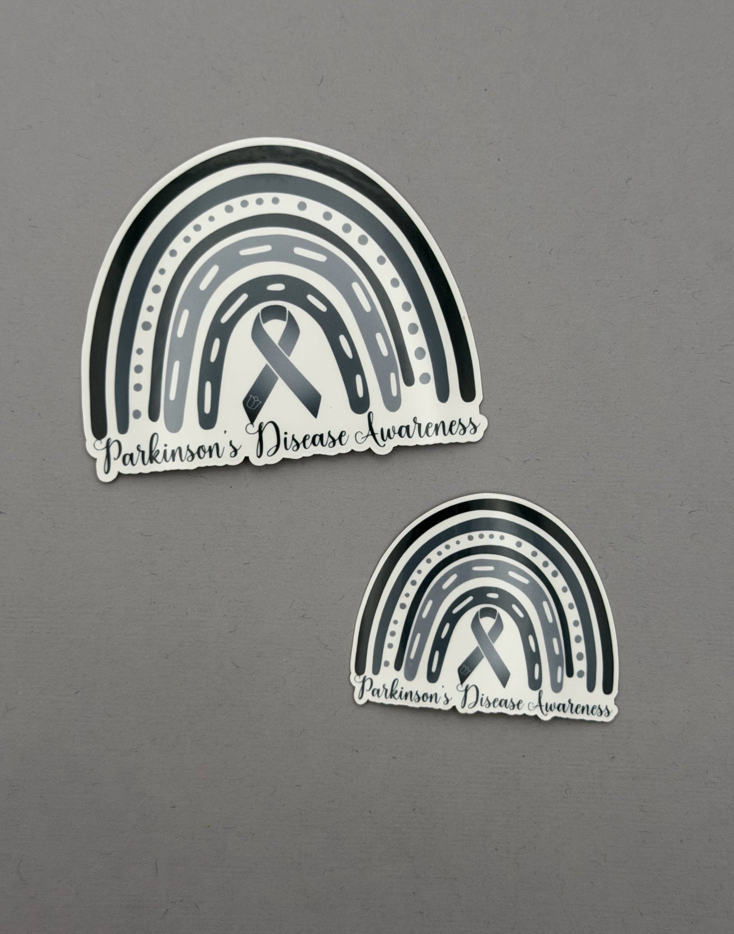 Parkinson's Disease Awareness Rainbow Sticker or Magnet