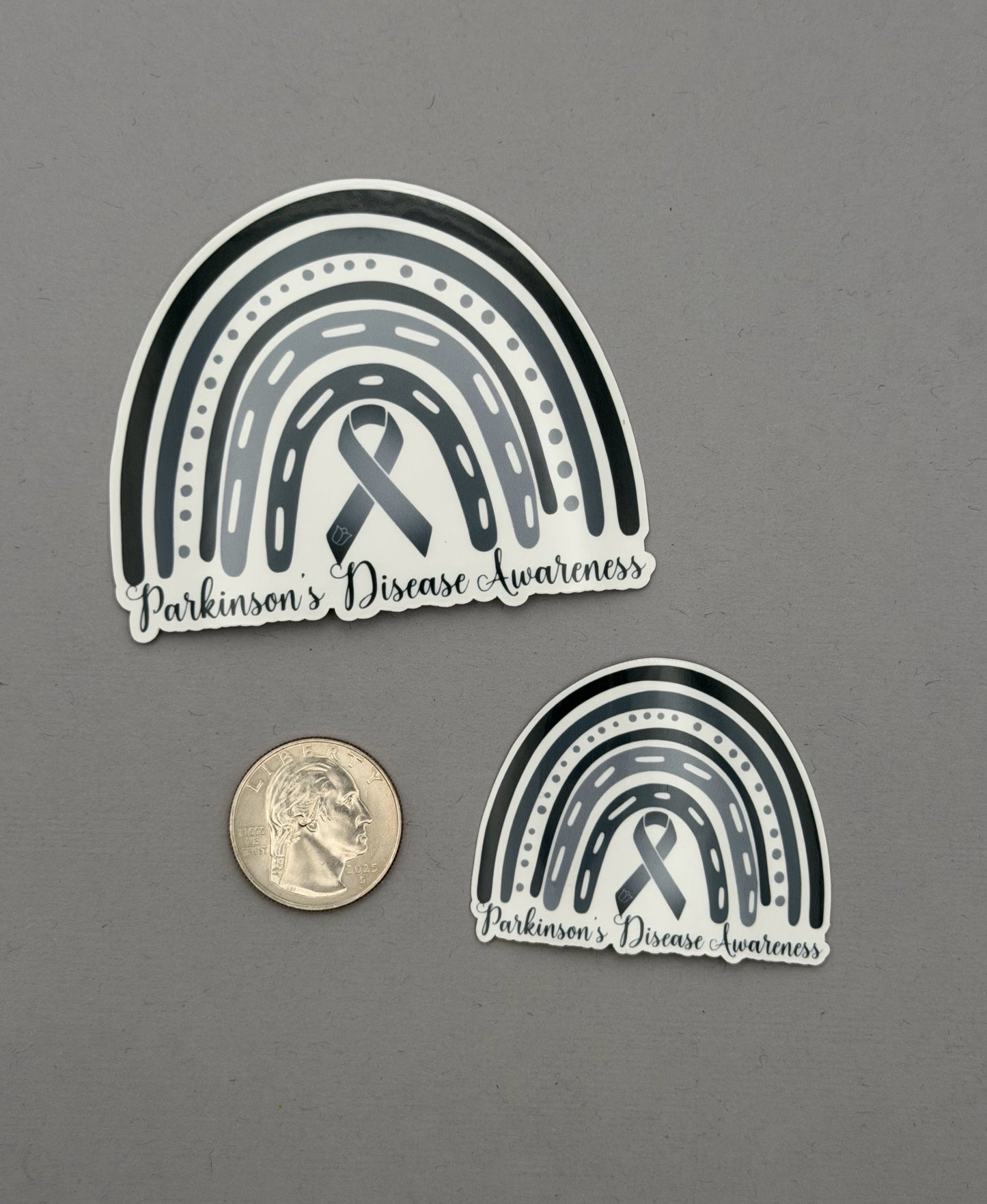 Parkinson's Disease Awareness Rainbow Sticker or Magnet