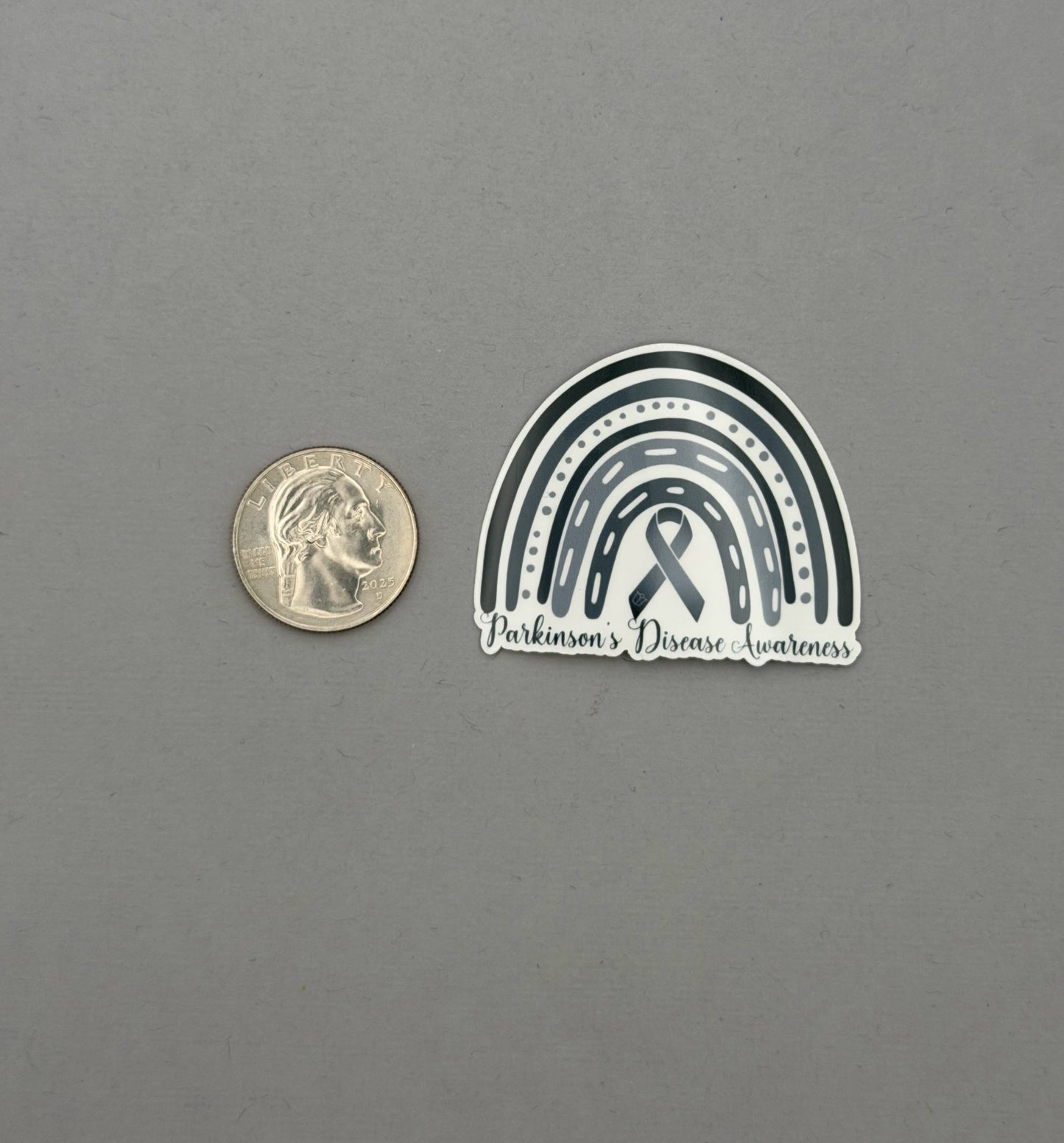 Parkinson's Disease Awareness Rainbow Sticker or Magnet