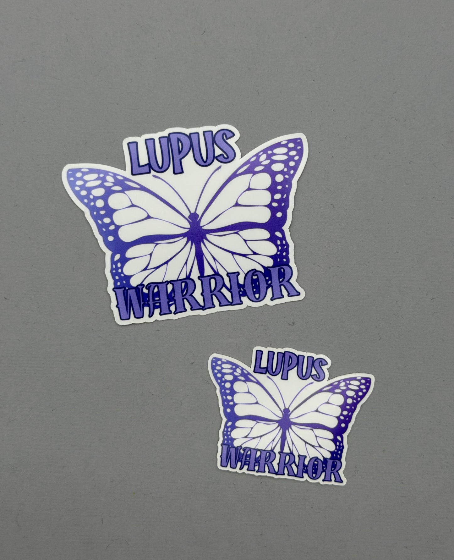 Lupus Warrior Butterfly Sticker or Magnet