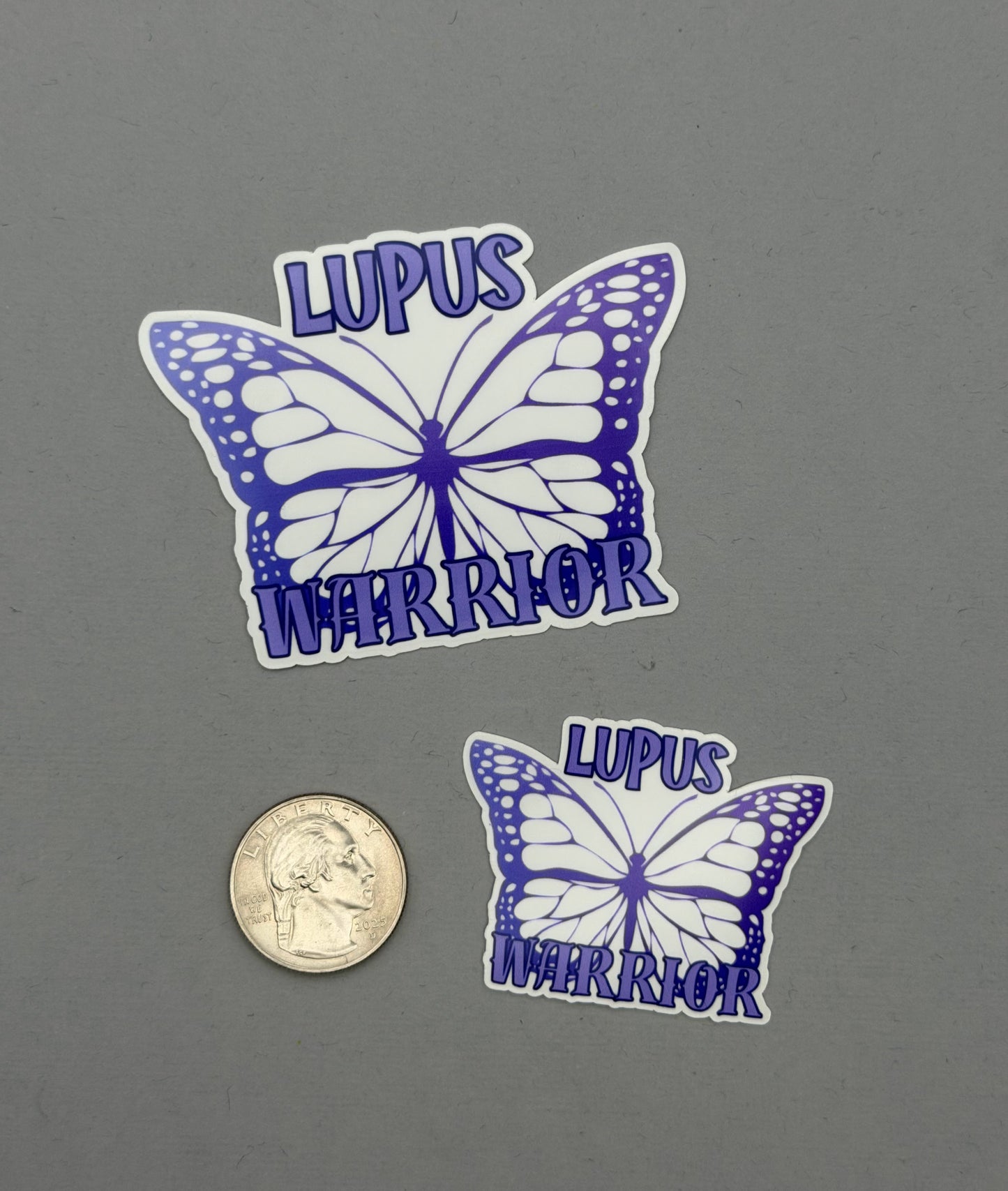 Lupus Warrior Butterfly Sticker or Magnet