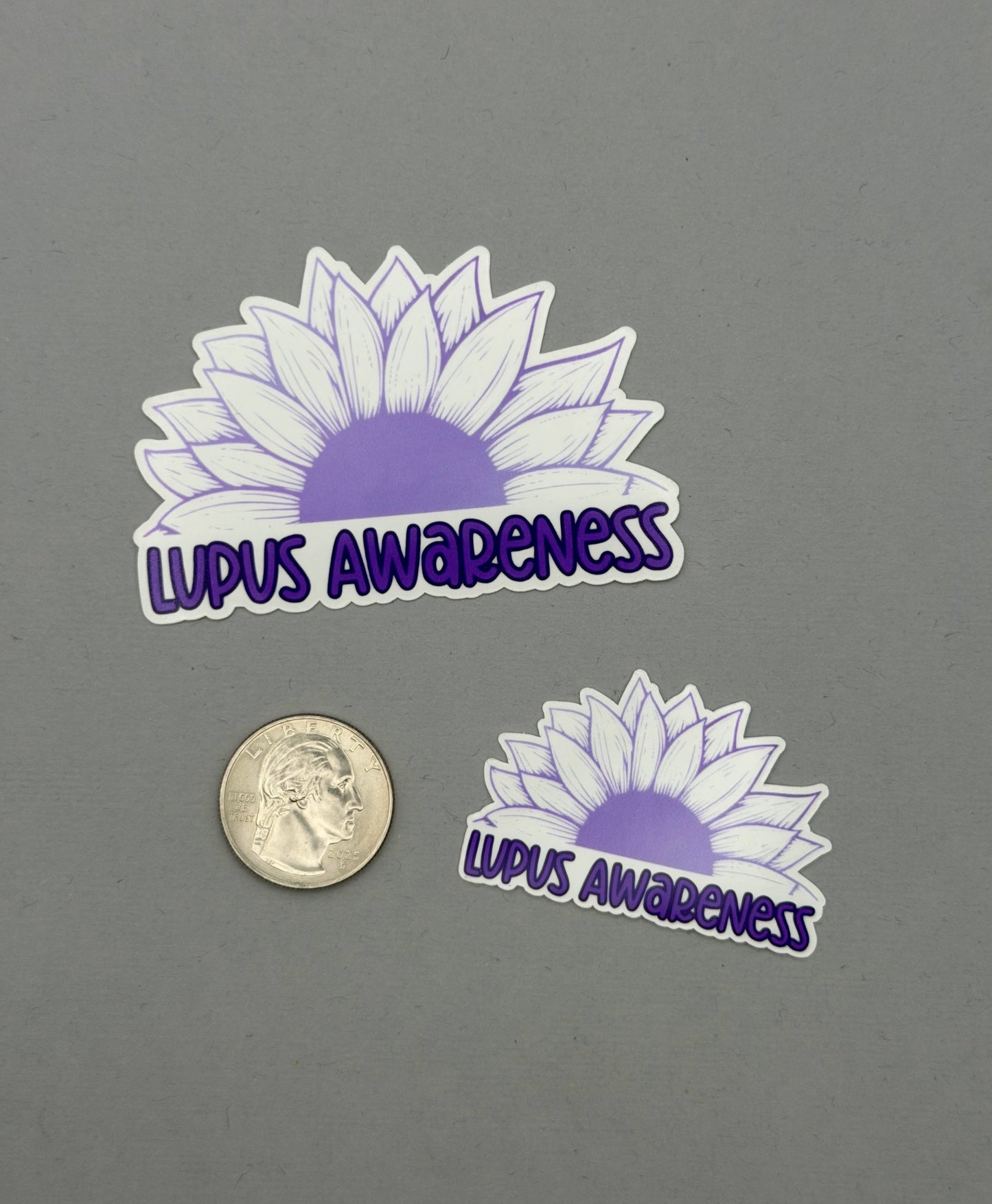 Lupus Awareness Sunflower Sticker or Magnet