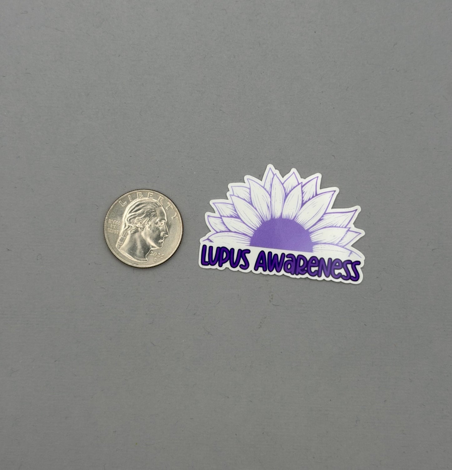 Lupus Awareness Sunflower Sticker or Magnet