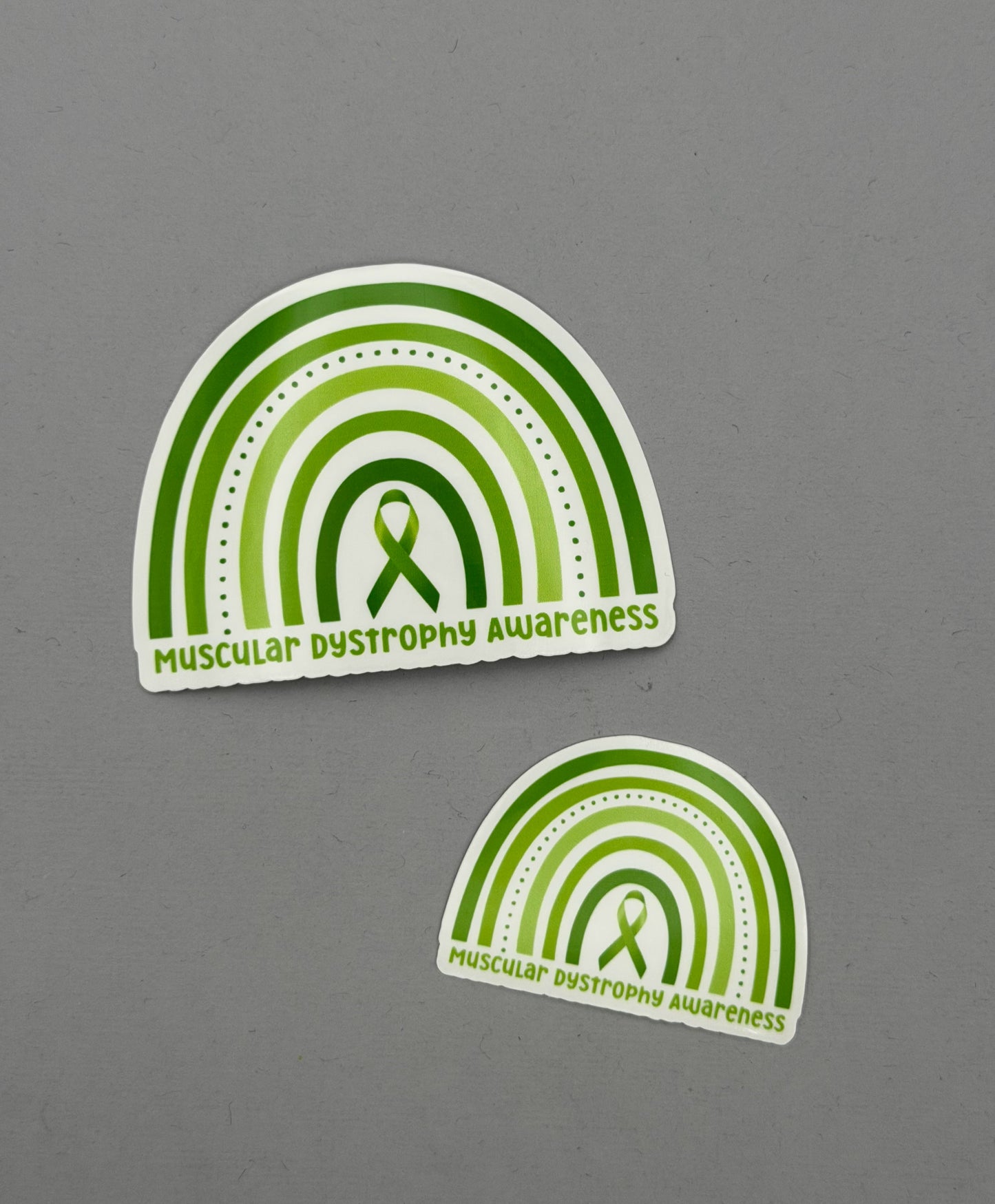 Muscular Dystrophy Awareness Rainbow Sticker or Magnet