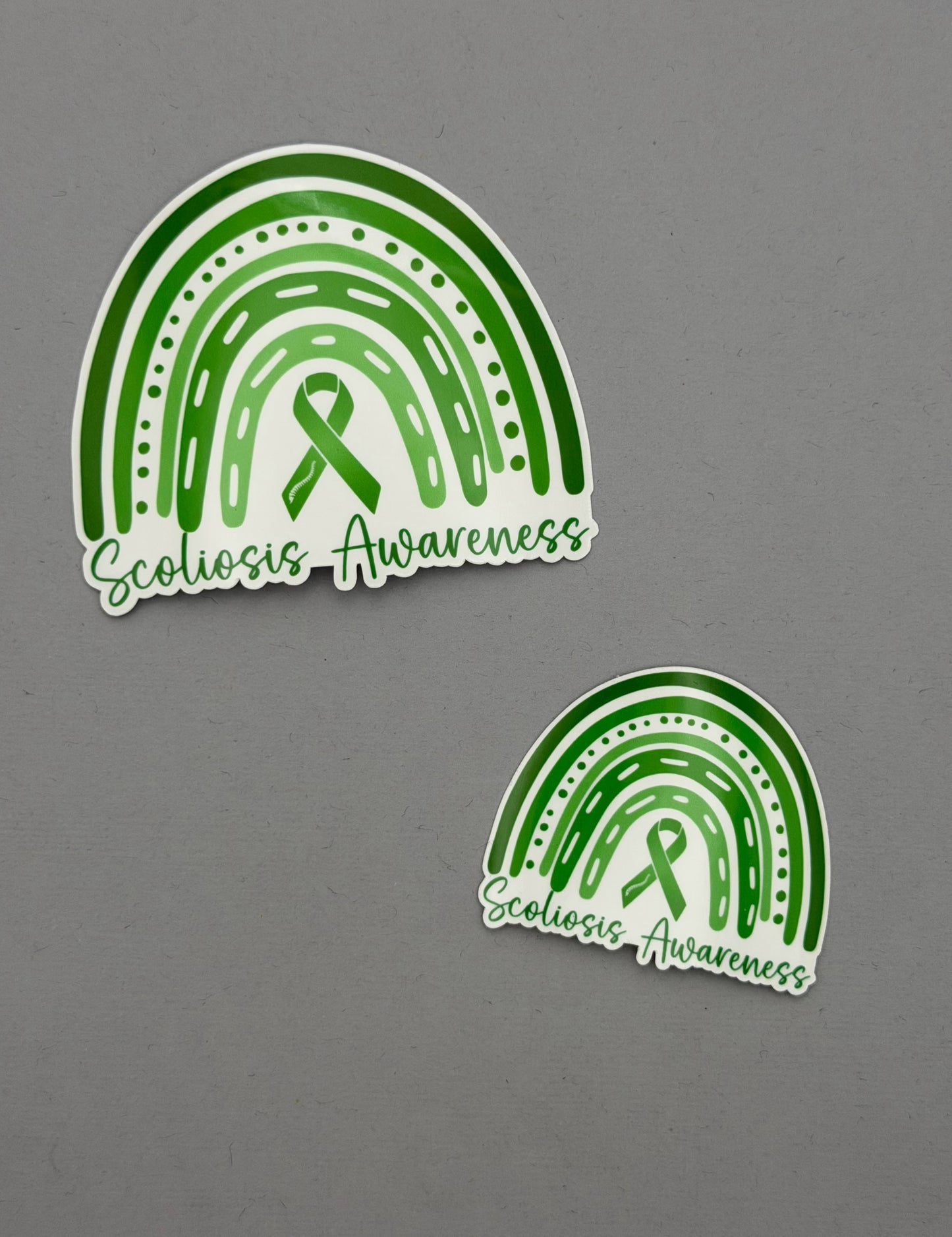 Scoliosis Awareness Rainbow Sticker or Magnet