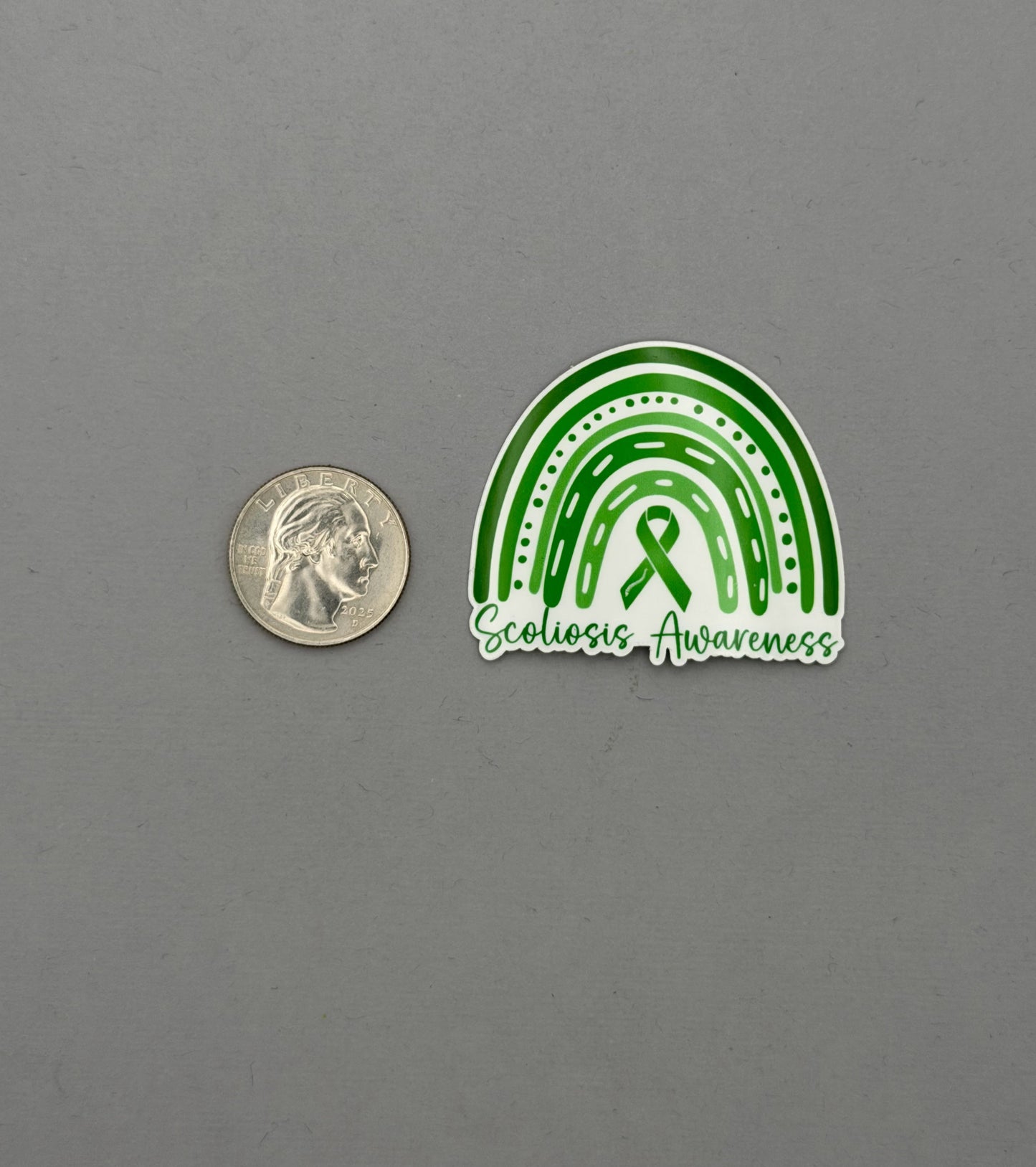 Scoliosis Awareness Rainbow Sticker or Magnet