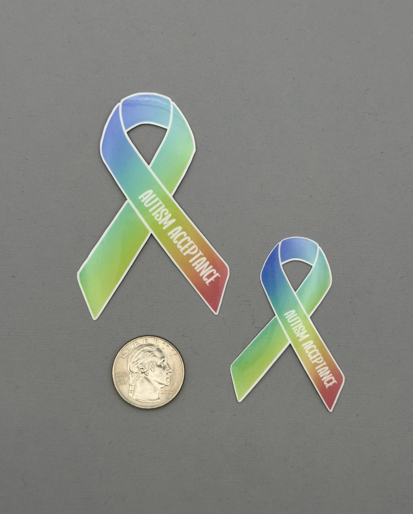 Autism Acceptance Ribbon Sticker or Magnet