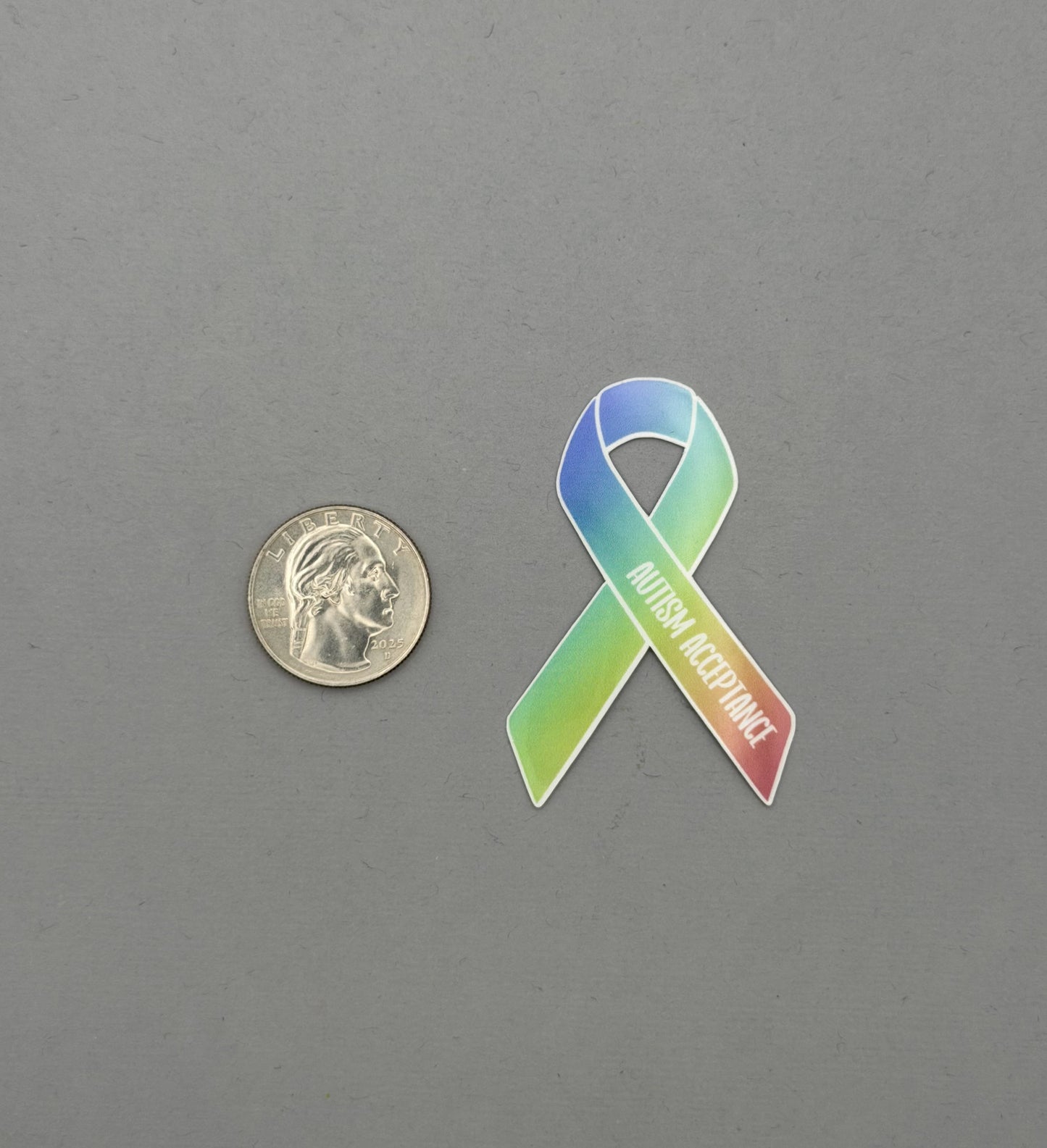 Autism Acceptance Ribbon Sticker or Magnet