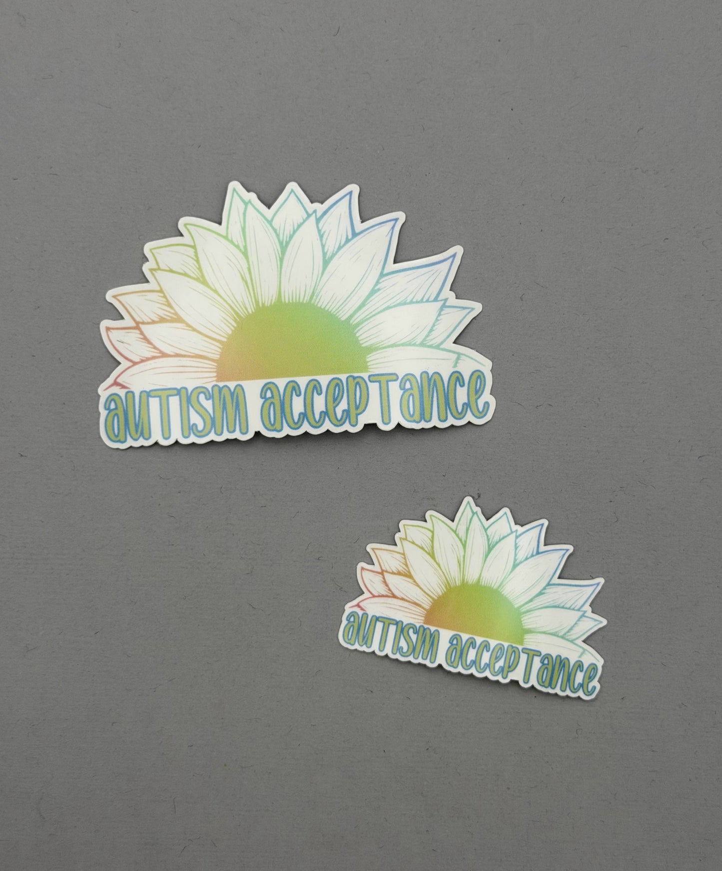 Autism Acceptance Sunflower Sticker or Magnet