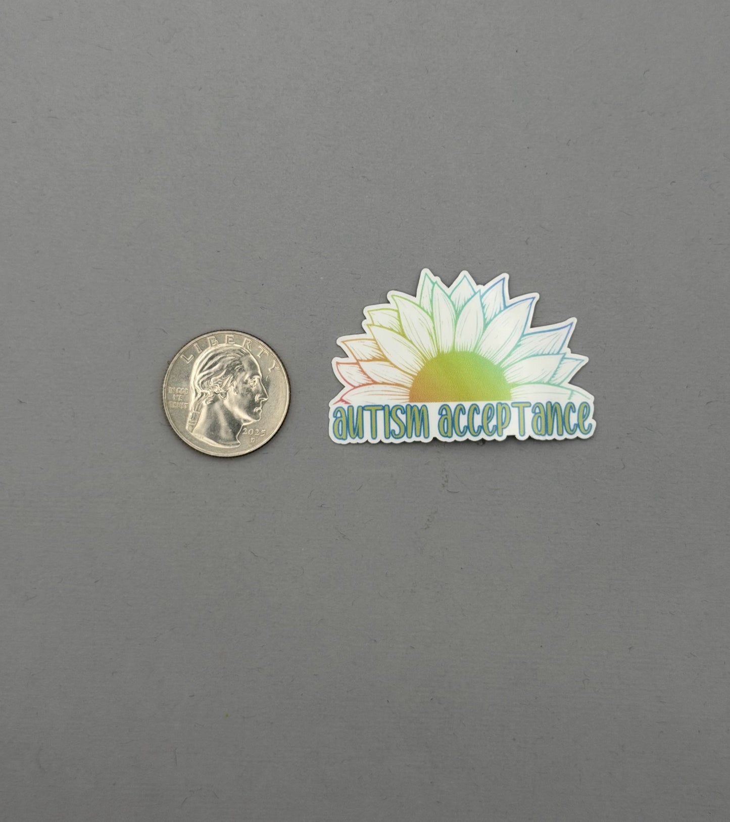 Autism Acceptance Sunflower Sticker or Magnet
