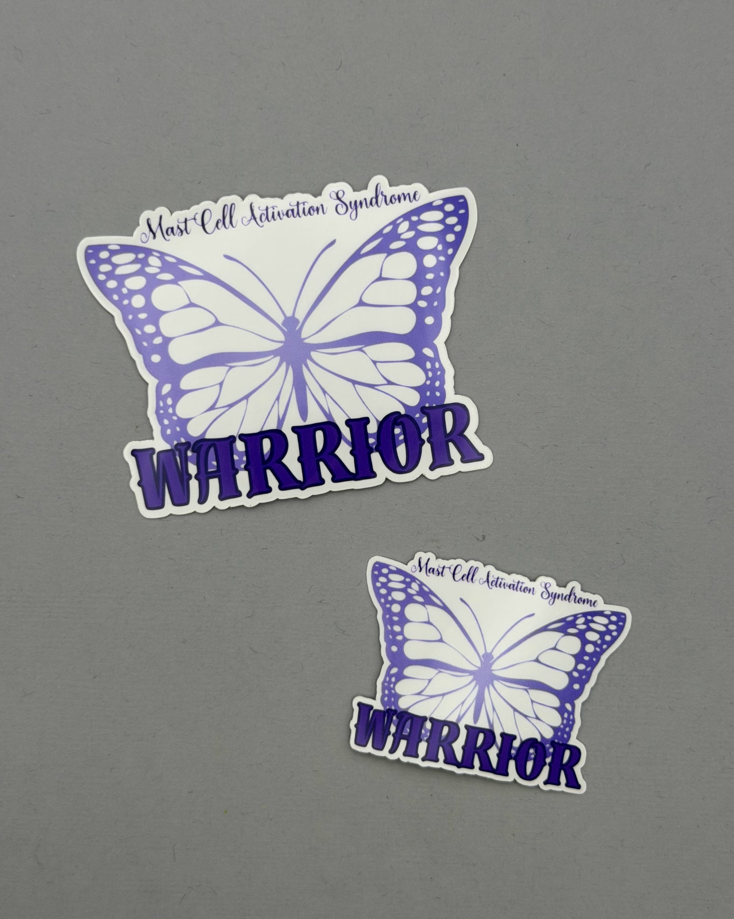 Mast Cell Activation Syndrome Warrior Butterfly Sticker or Magnet