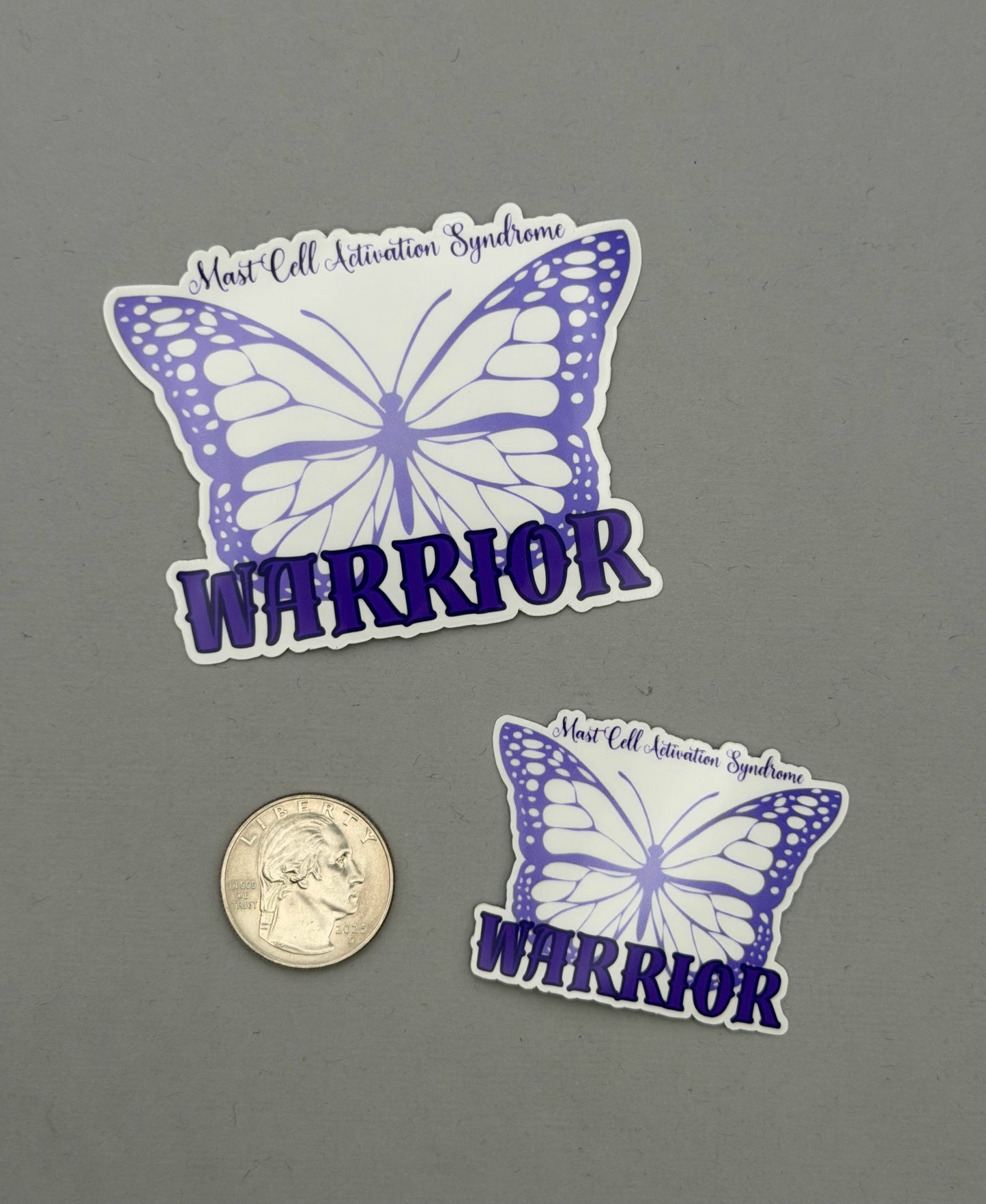 Mast Cell Activation Syndrome Warrior Butterfly Sticker or Magnet