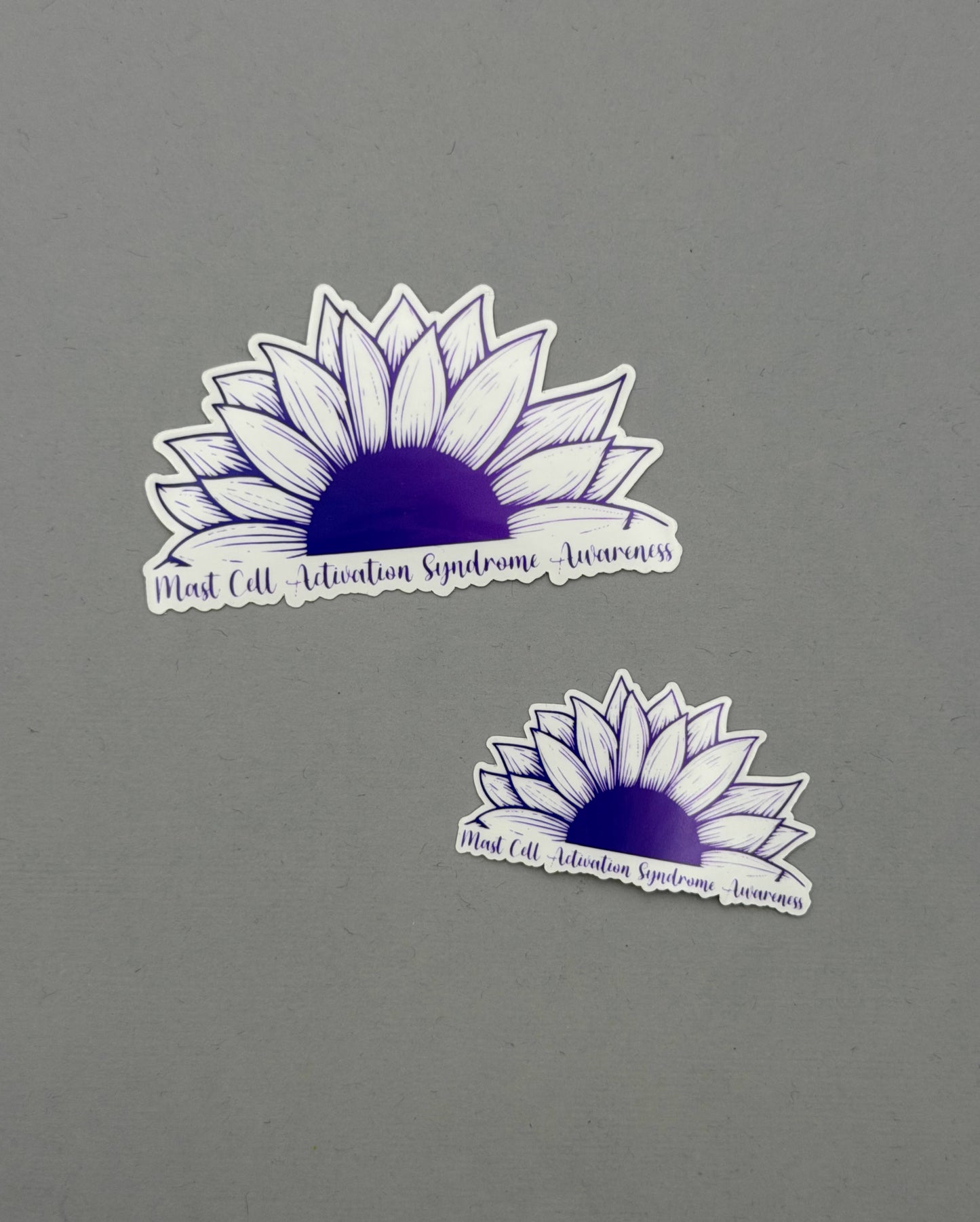 Mast Cell Activation Syndrome Awareness Sunflower Sticker or Magnet
