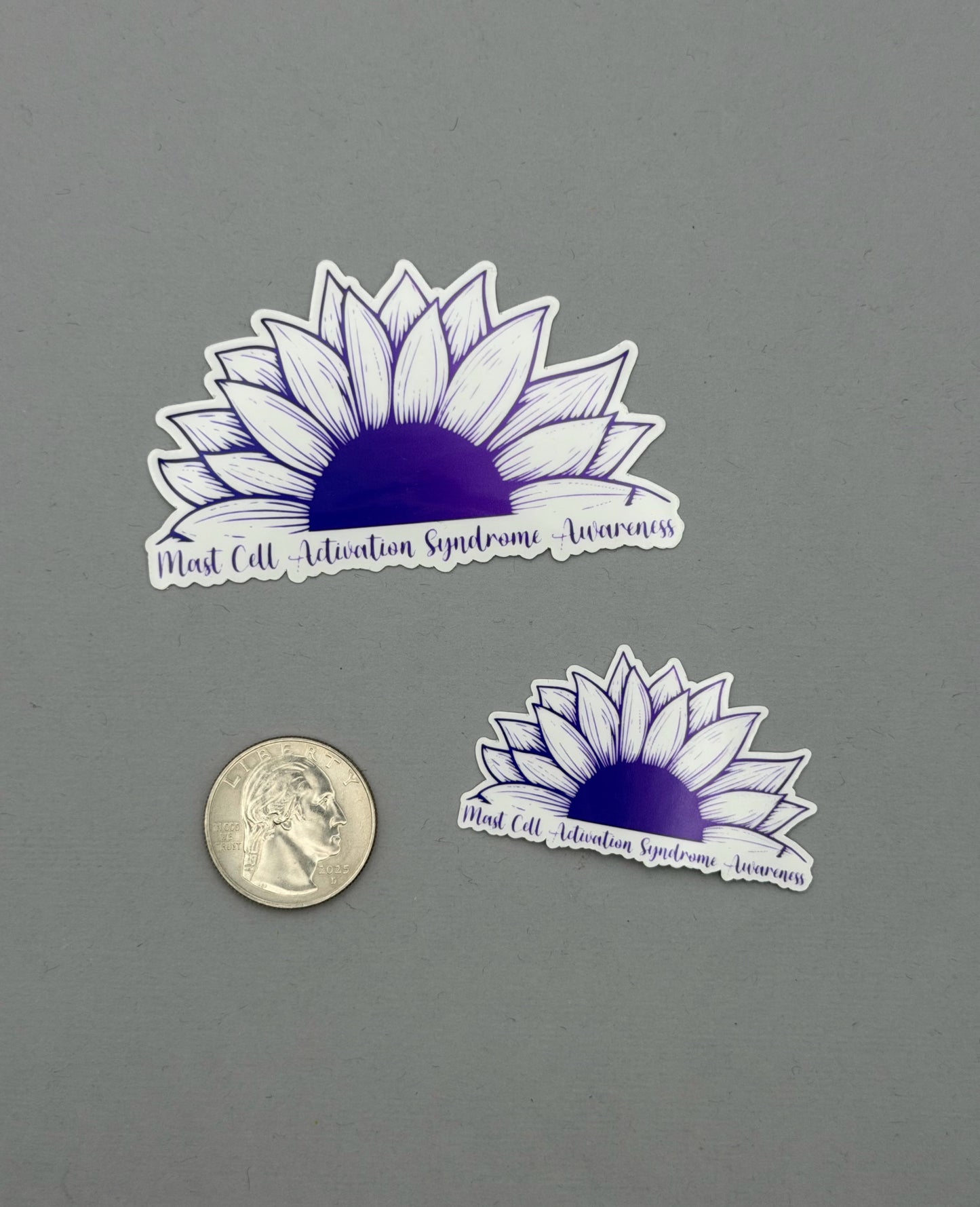 Mast Cell Activation Syndrome Awareness Sunflower Sticker or Magnet