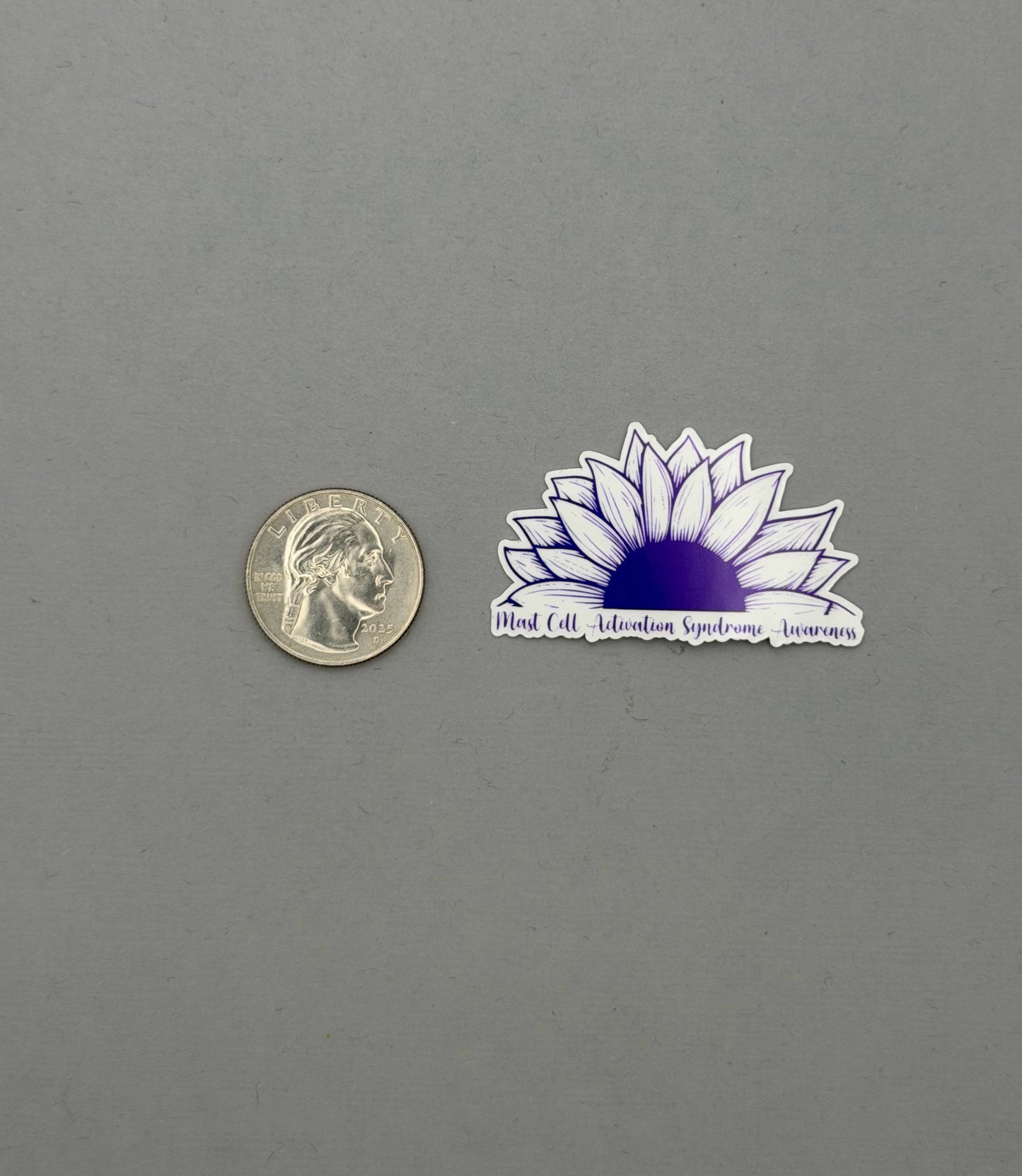 Mast Cell Activation Syndrome Awareness Sunflower Sticker or Magnet