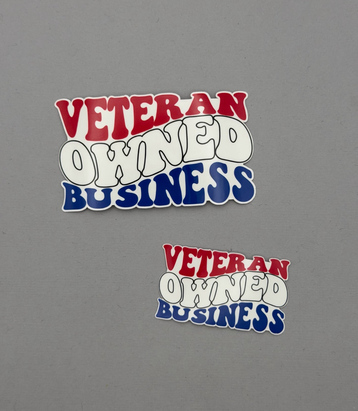 Veteran Owned Business Sticker or Magnet