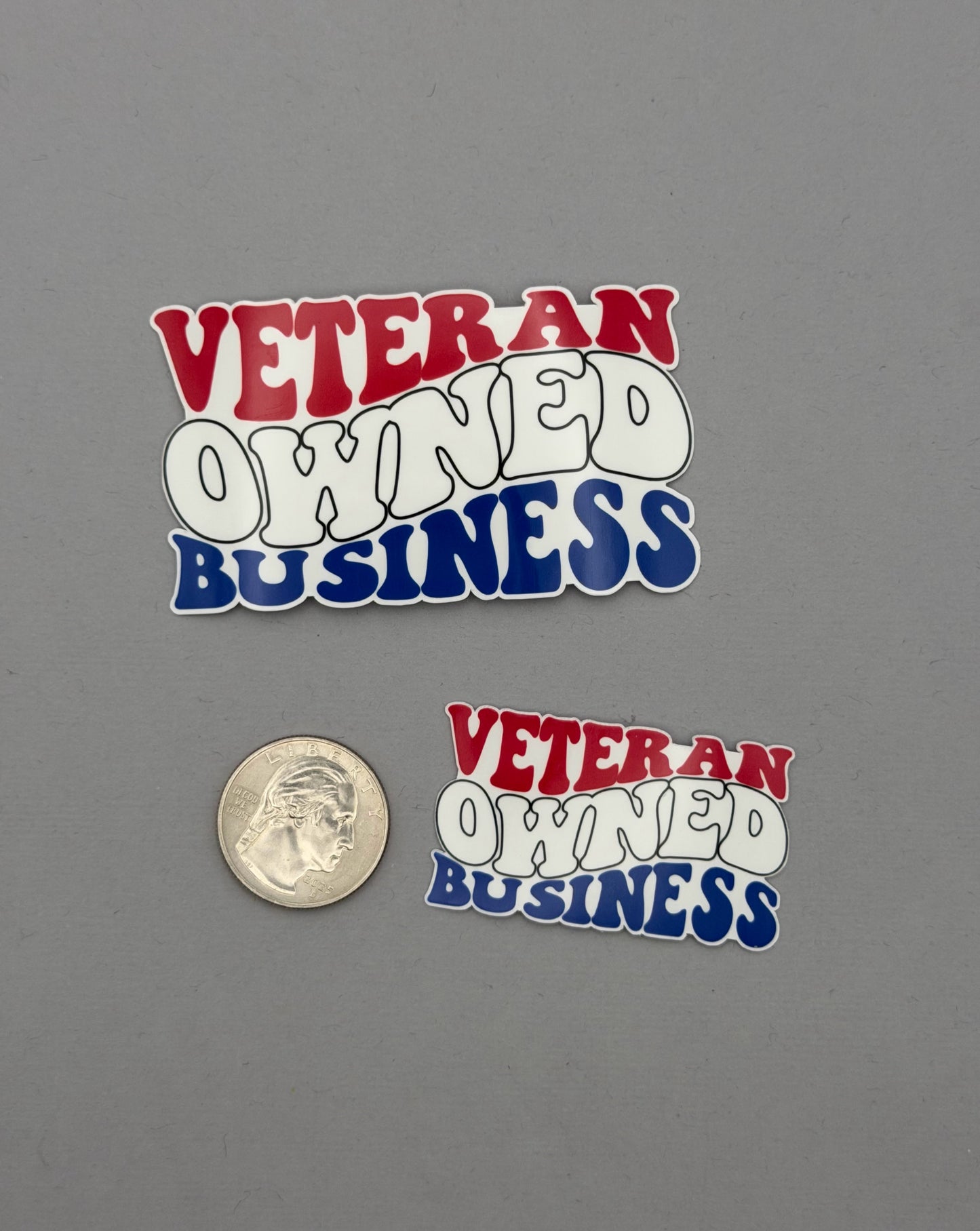 Veteran Owned Business Sticker or Magnet