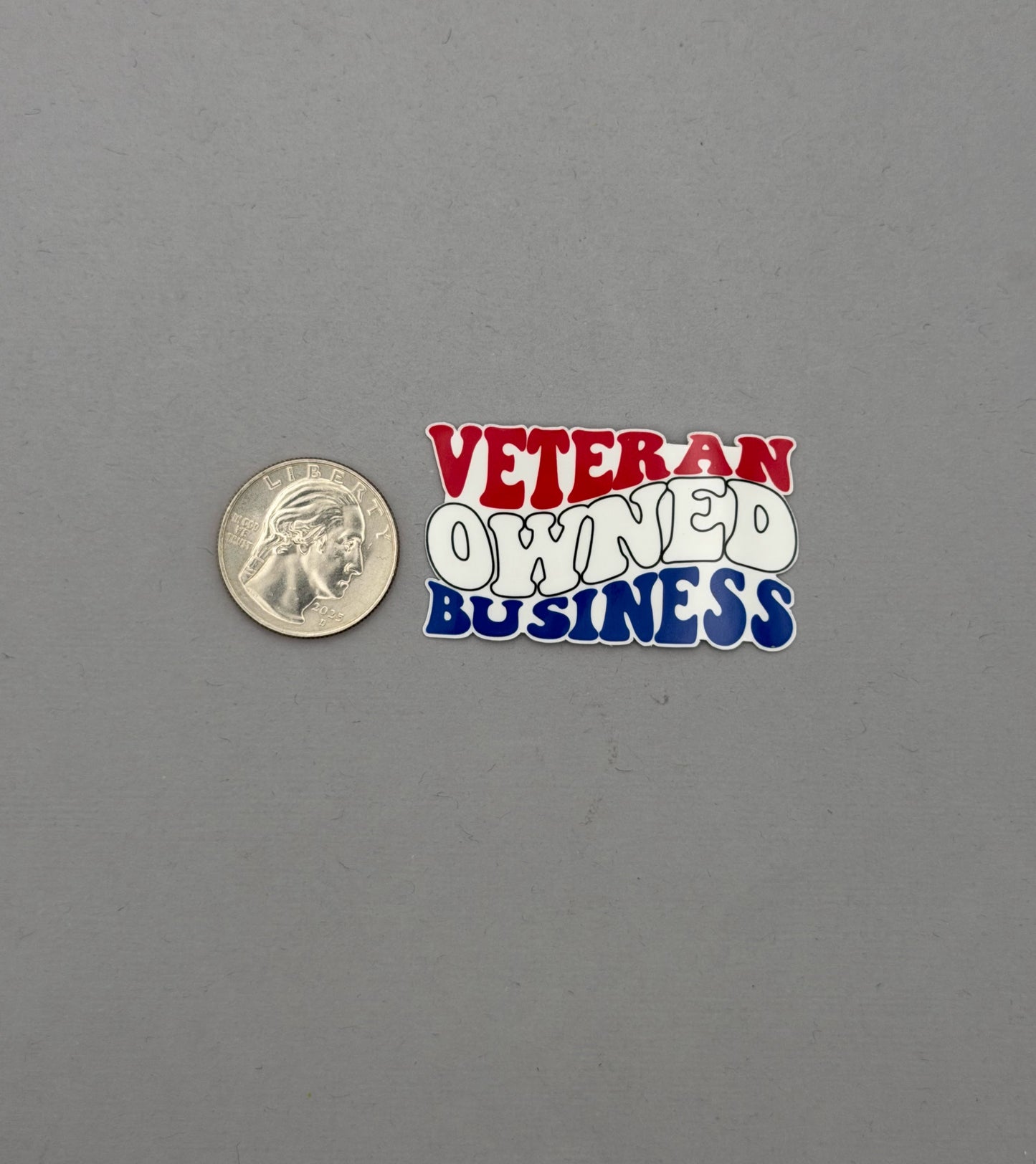 Veteran Owned Business Sticker or Magnet